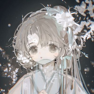 动漫高清女生头像手绘头像,对你微笑一去不复返的青春