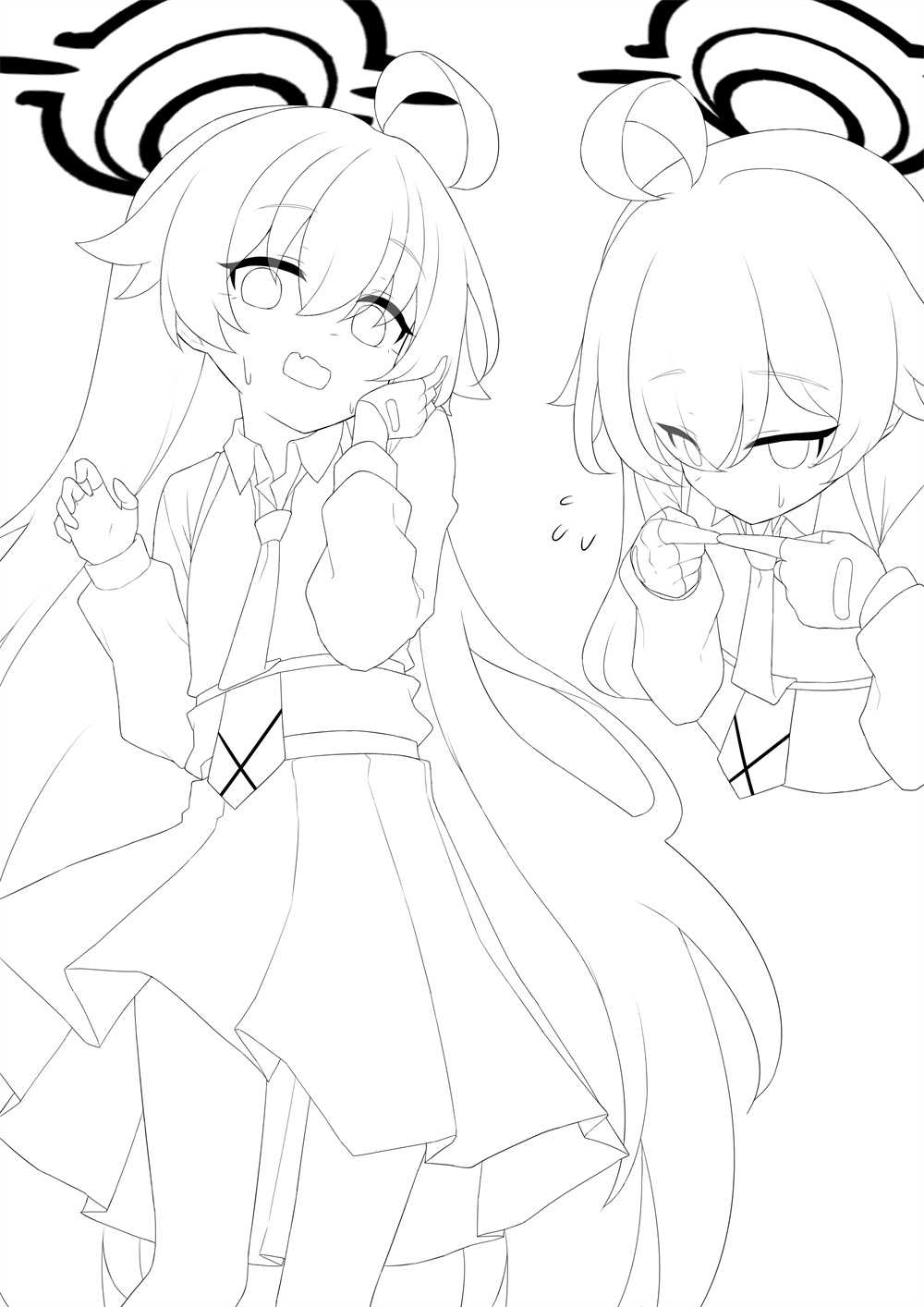 【P站画师】泳装少女 碧蓝档案全家桶 韩国插画师hagoonha的美图壁纸作品推荐