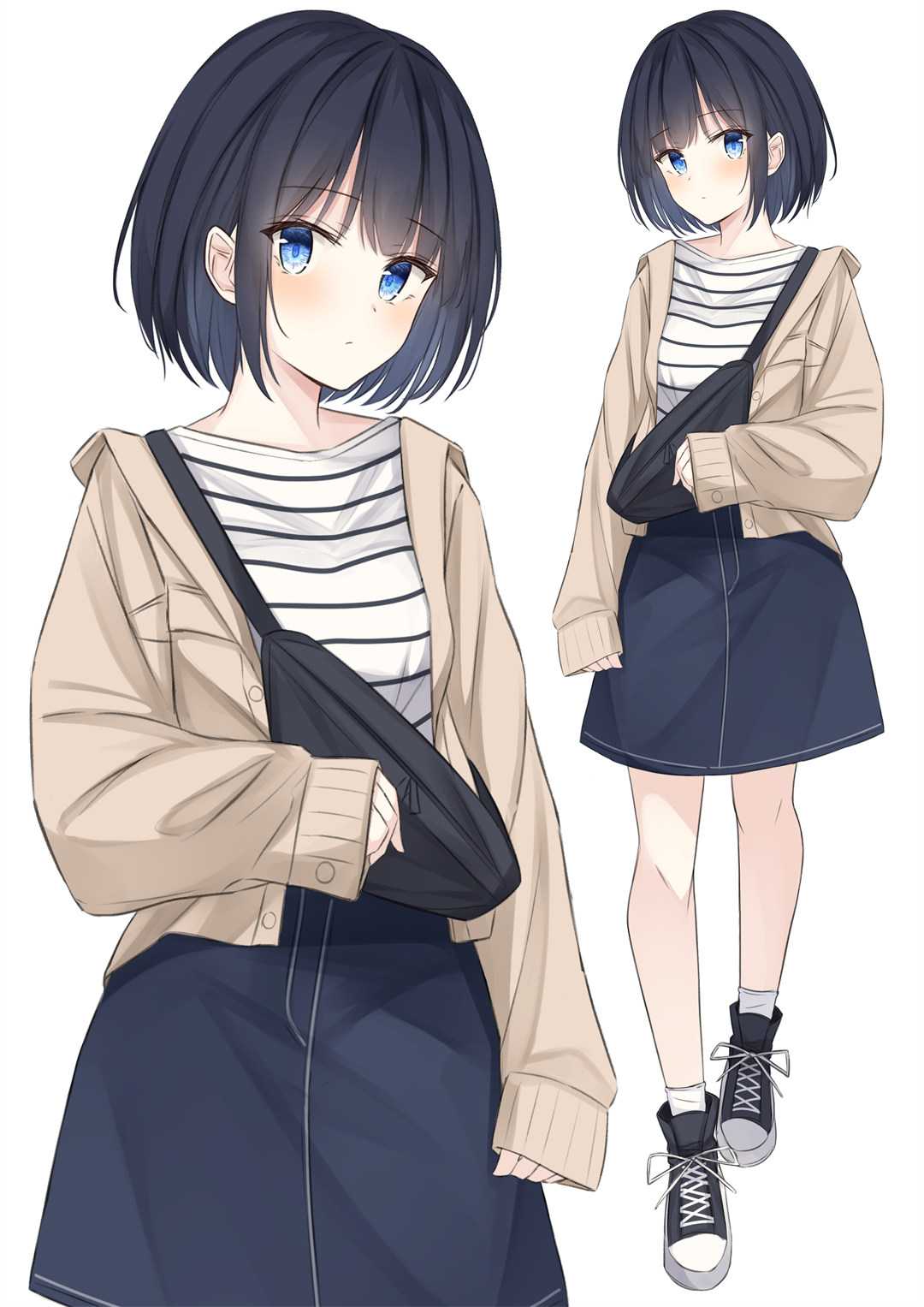 【P站画师】水手服少女，小清新插画 日本插画师千道センリ的美图壁纸作品推荐