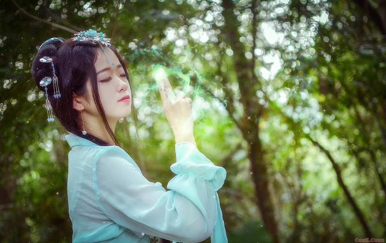 蓝猫,周庄梦蝶,民族服装穿黑丝很好看!