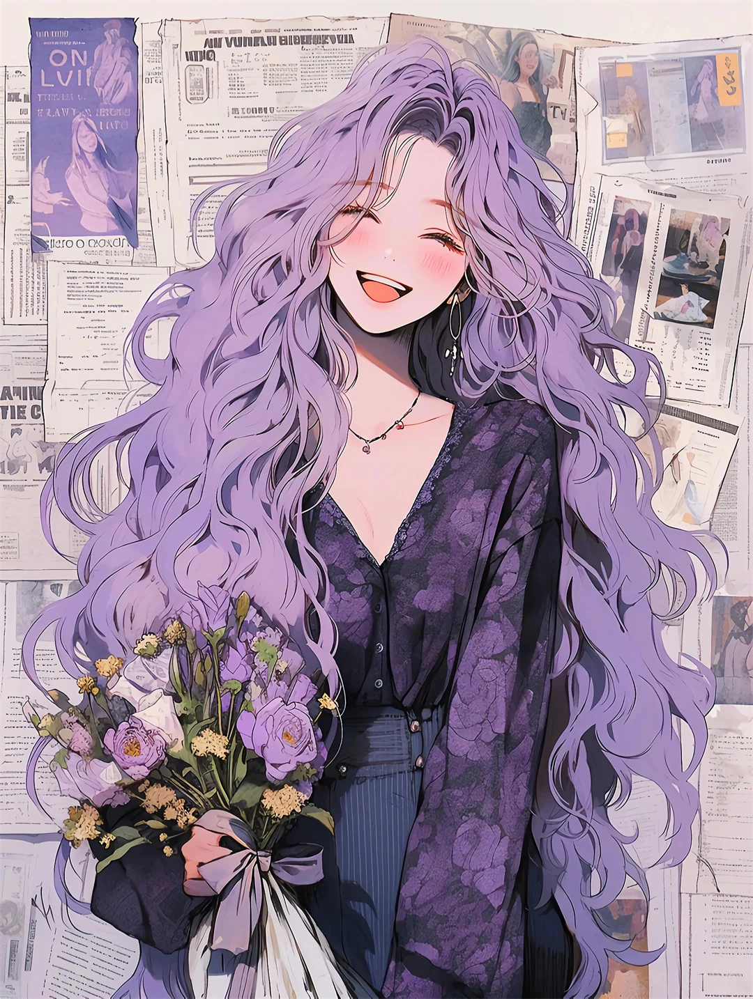 AI绘画 旧时港风女生头像 港姐头像 插画壁纸