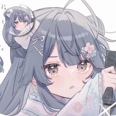 qq头像动漫女生可爱，活的坦荡荡想笑就笑吧