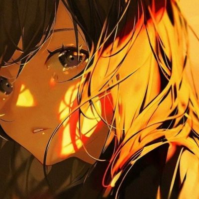 手绘头像女简单干净，时间可以淡忘所有