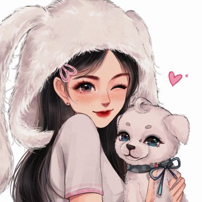 卡通头像大全可爱手绘女生，精致唯美成熟稳重气质女人