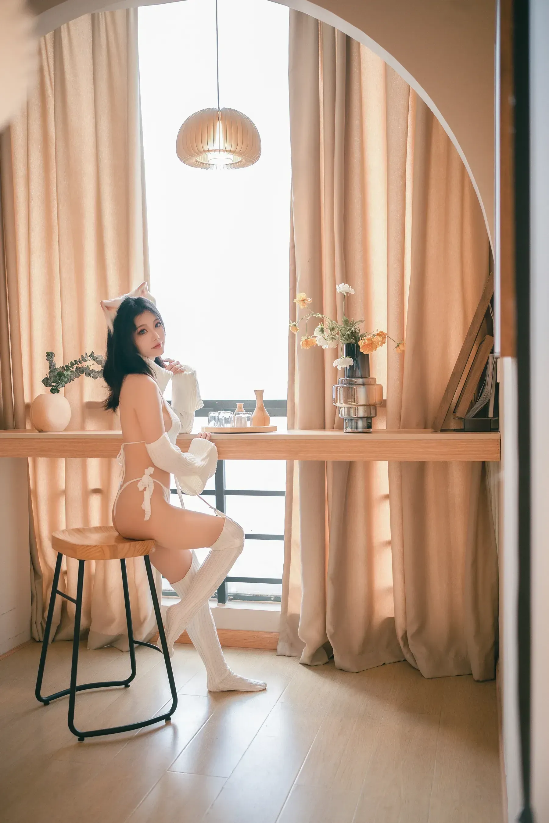 桃良阿宅 – 白毛衣 [65P] - 秀人网免费无水印在线套图写真