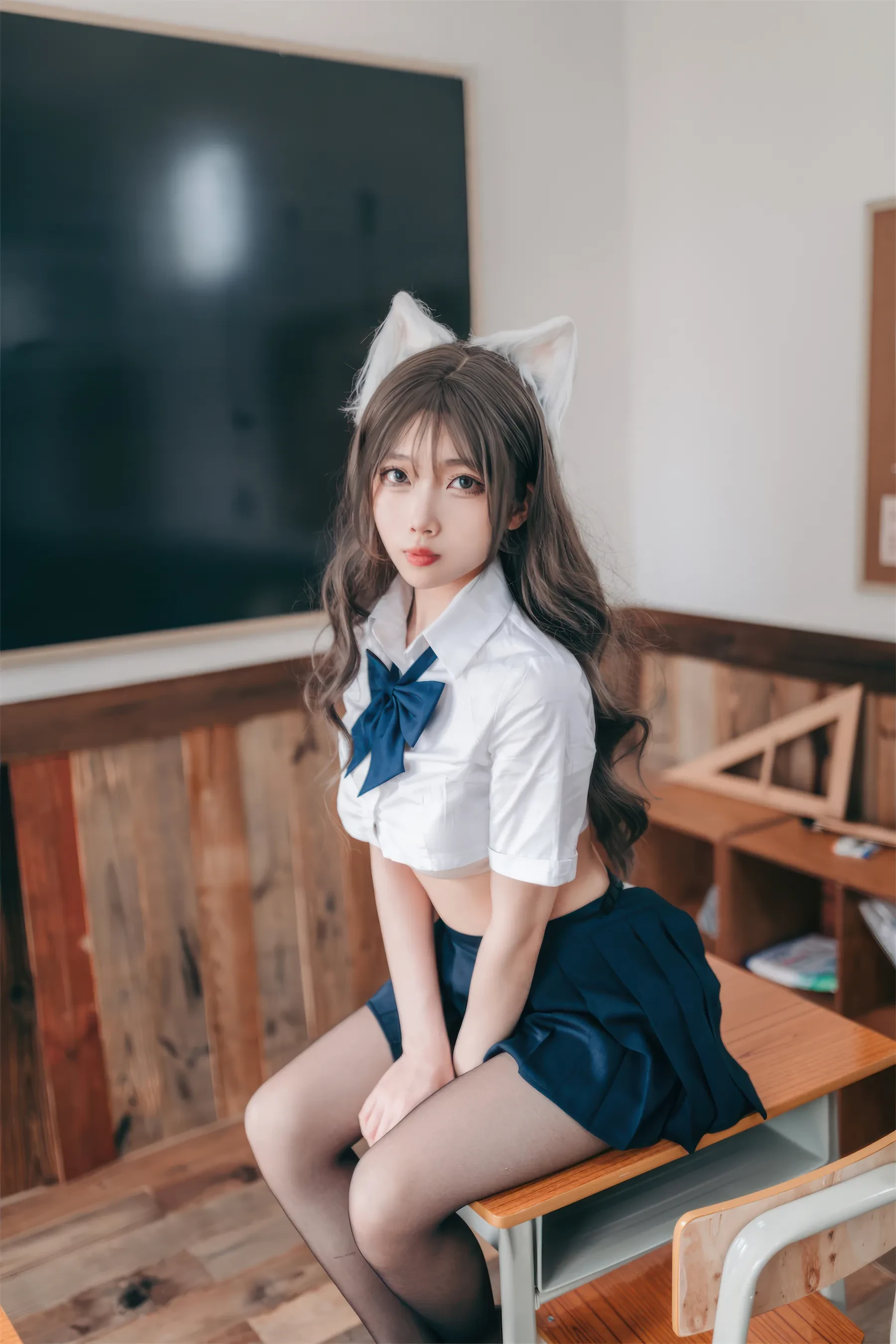 杏仁曲奇 – 生徒会坏猫猫 [52P] - 秀人网免费无水印在线套图写真