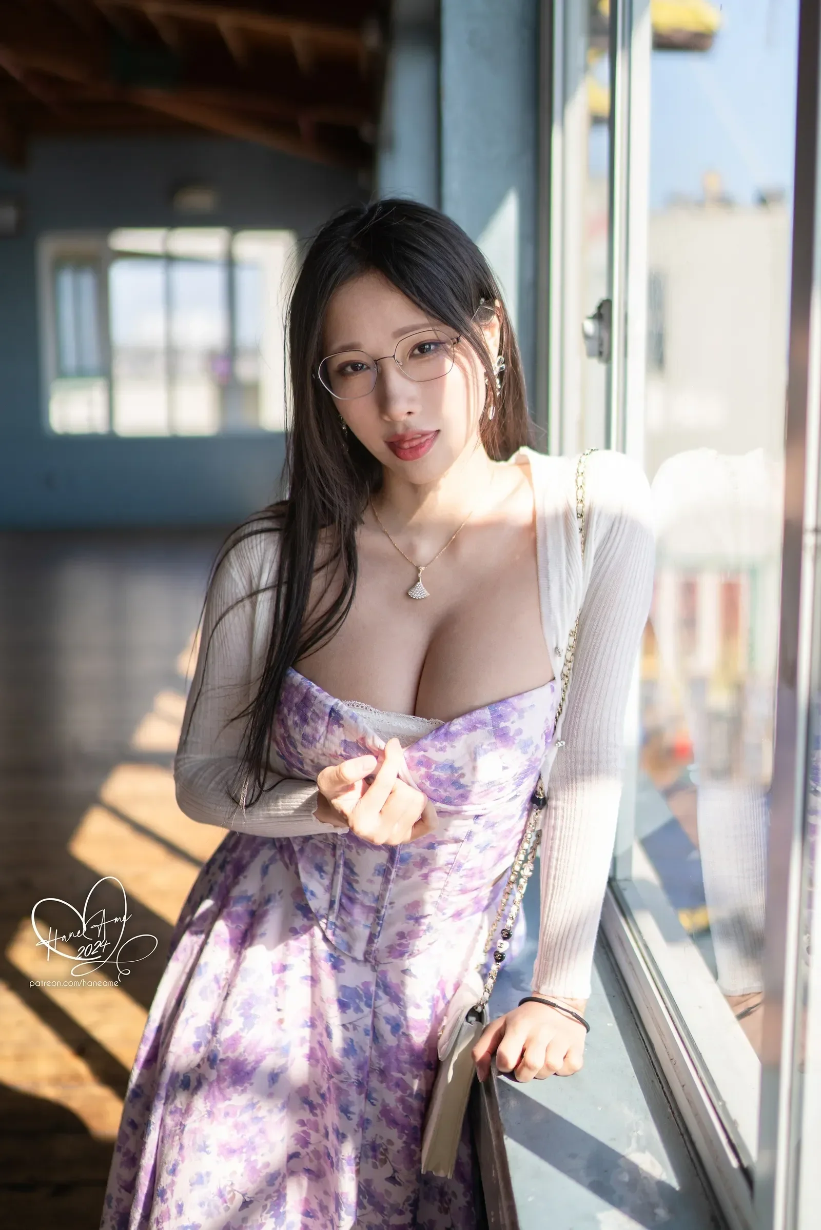 雨波_HaneAme – 波波日常 眼鏡女友 夏末回忆 [60P] - 秀人网免费无水印在线套图写真