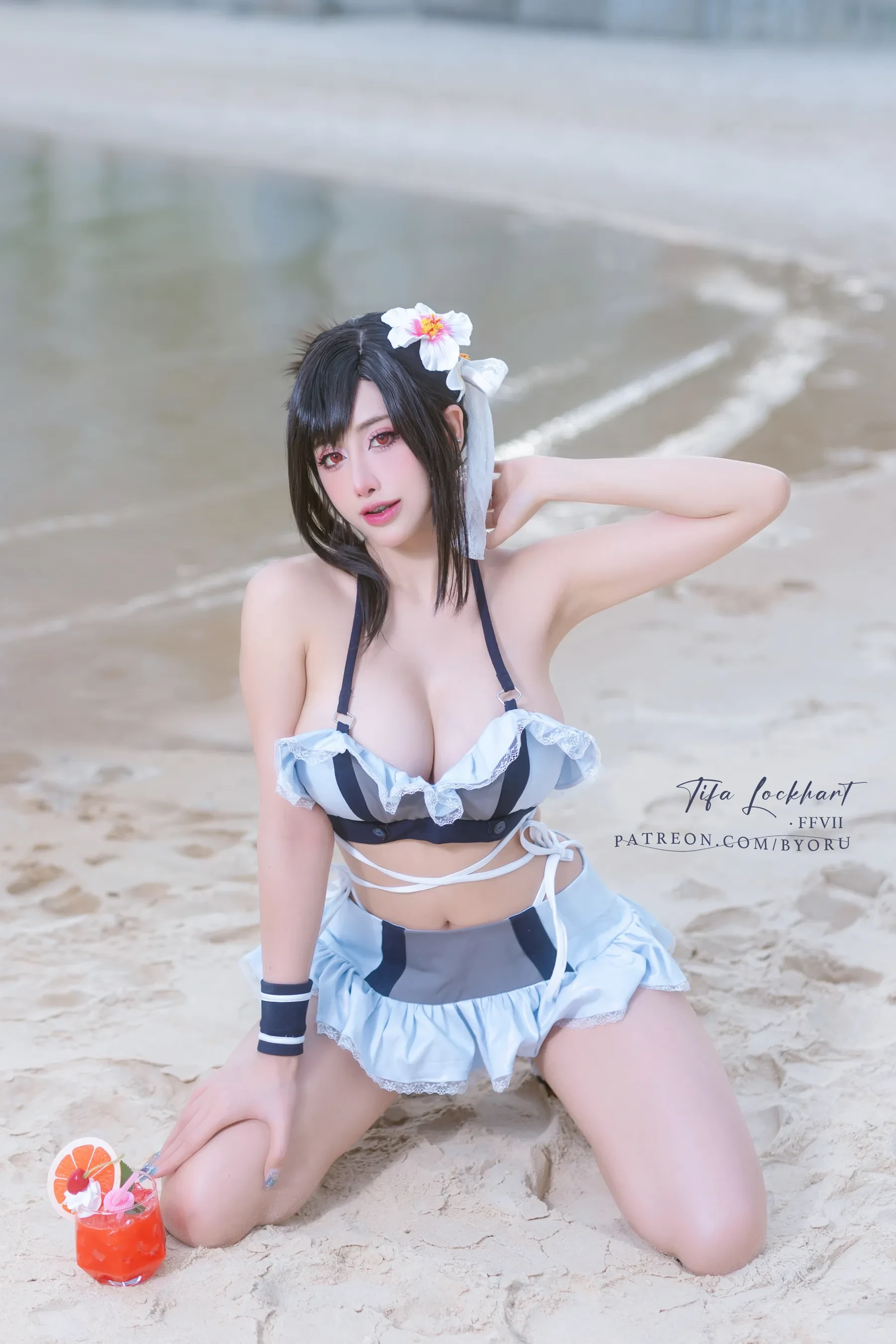 Byoru – Tifa FF7r bikini [60P] - 秀人网免费无水印在线套图写真