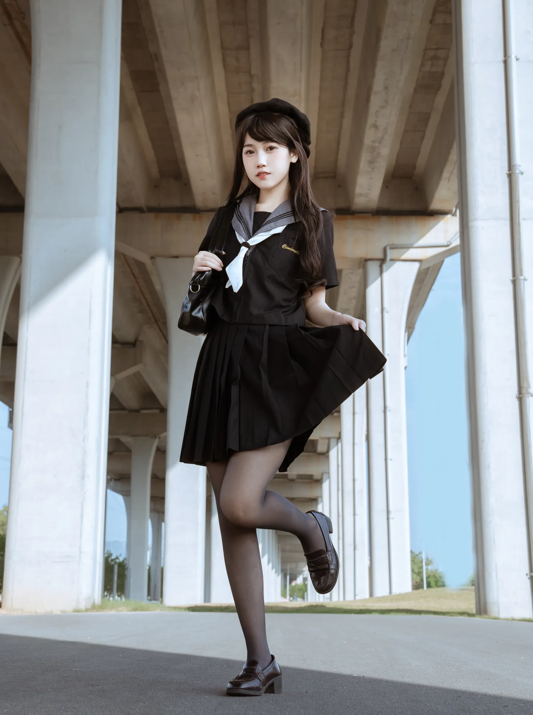 不呆猫 – 放课后野外JK [70P] - 秀人网免费无水印在线套图写真