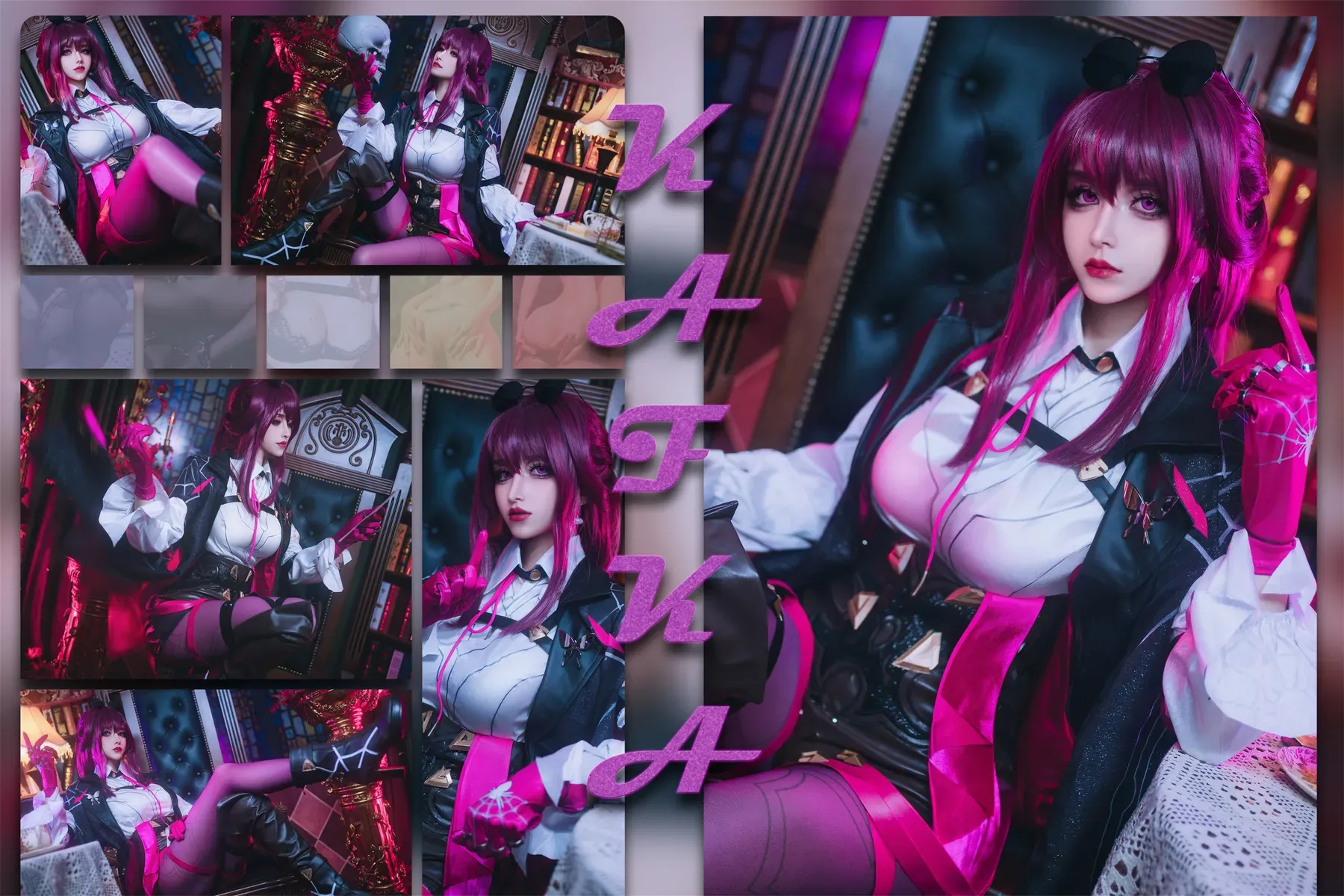 鹿八岁baby – 崩坏∶星穹铁道 卡芙卡 [61P] - 秀人网免费无水印在线套图写真