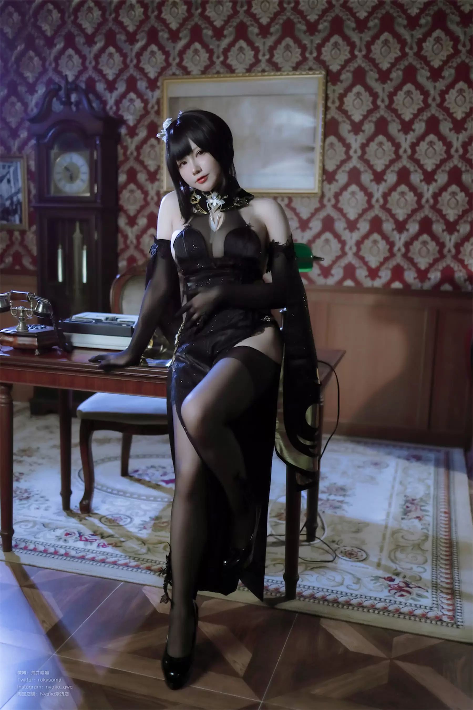 Nyako喵子 – 碧蓝航线镇海 [46P] - 秀人网免费无水印在线套图写真