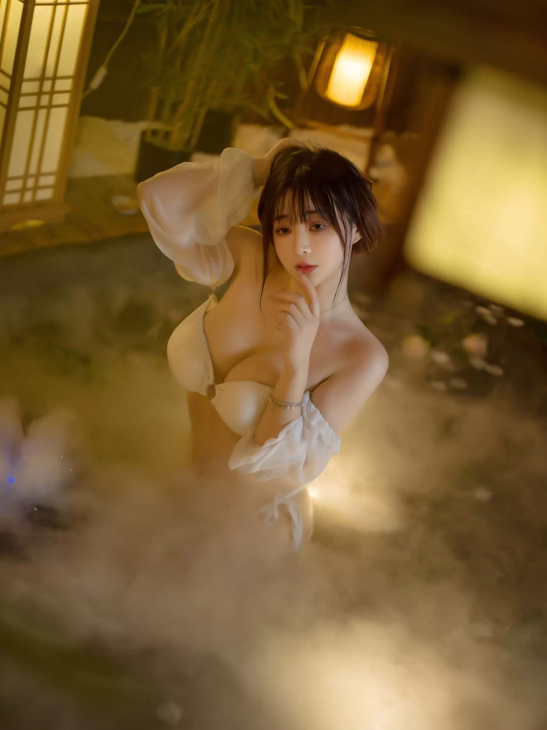 叉子宝宝 – 温泉 [53P] - 秀人网免费无水印在线套图写真