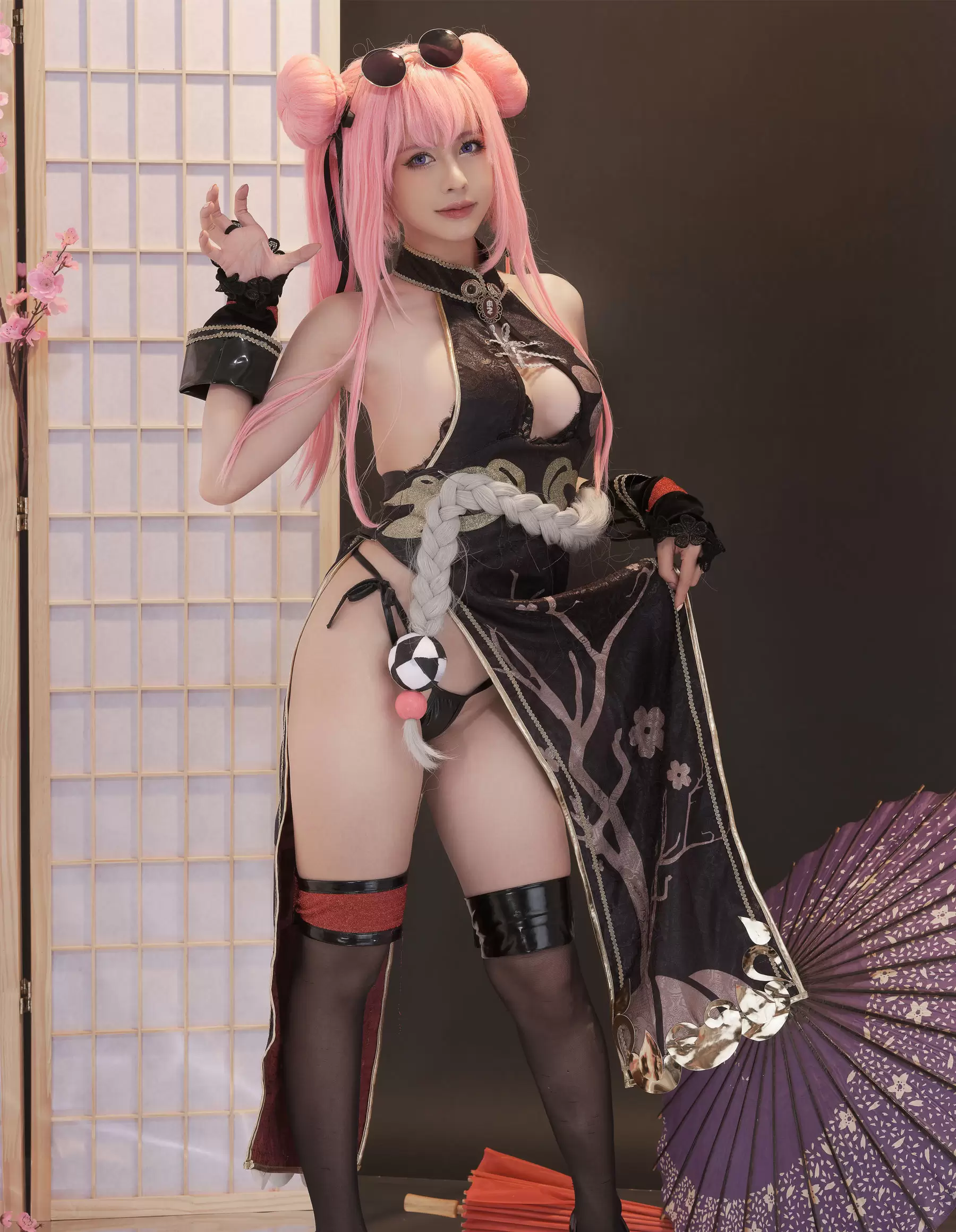 PingPing – Bremerton Kung-Fu Qipao (Azurlane) [34P] - 秀人网免费无水印在线套图写真