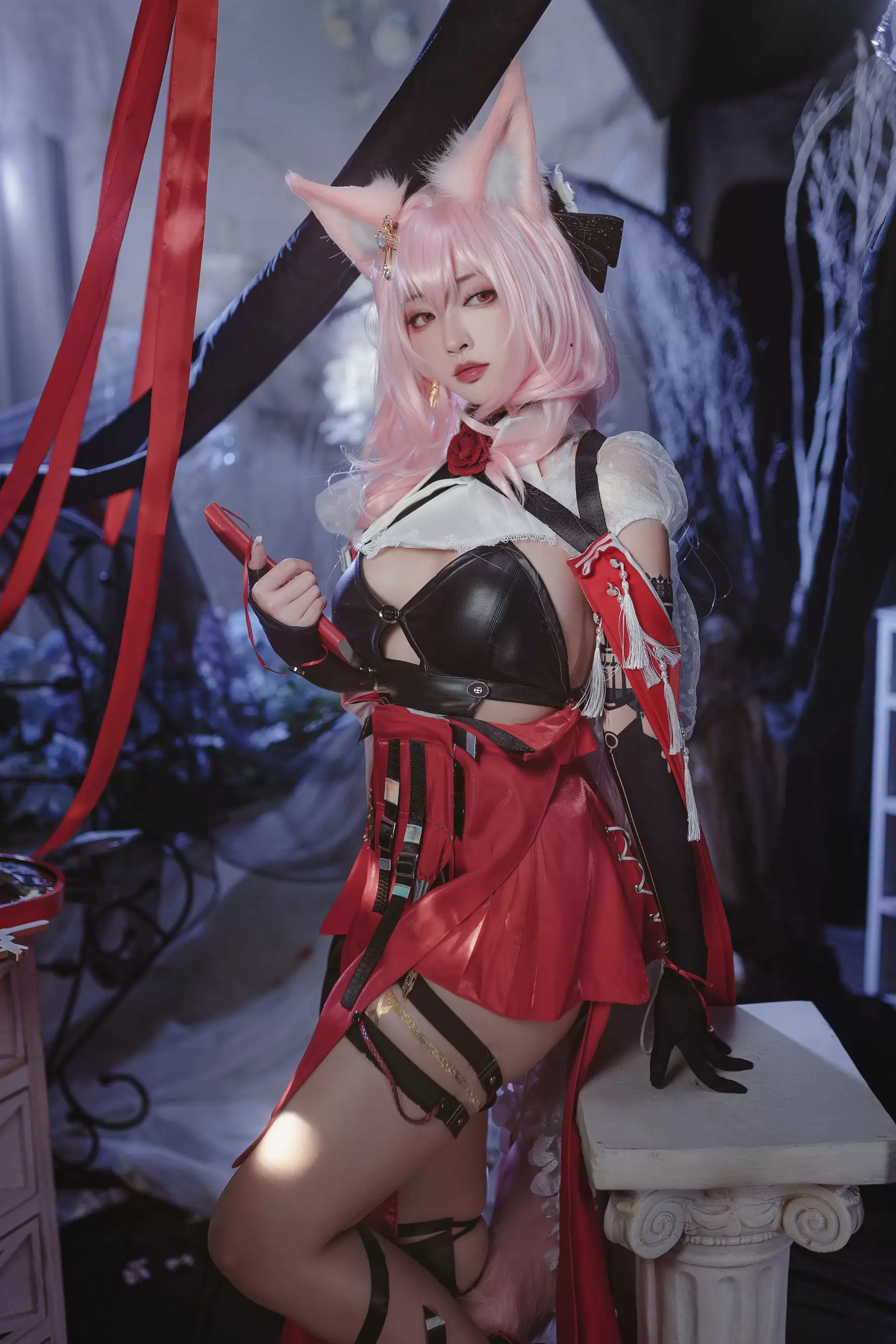 宫本桜 – 明日方舟 鸿雪 [18P] - 秀人网免费无水印在线套图写真