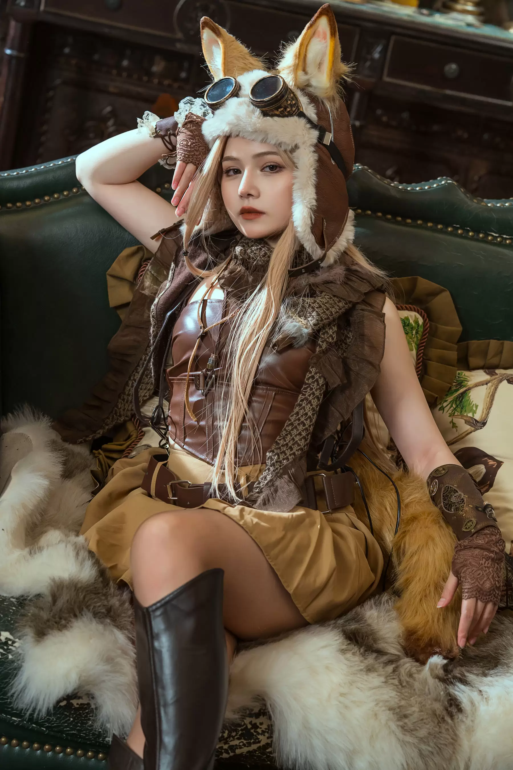 七月喵子 – 幻想兽娘集月食 波克塔耶子 [24P] - 秀人网免费无水印在线套图写真