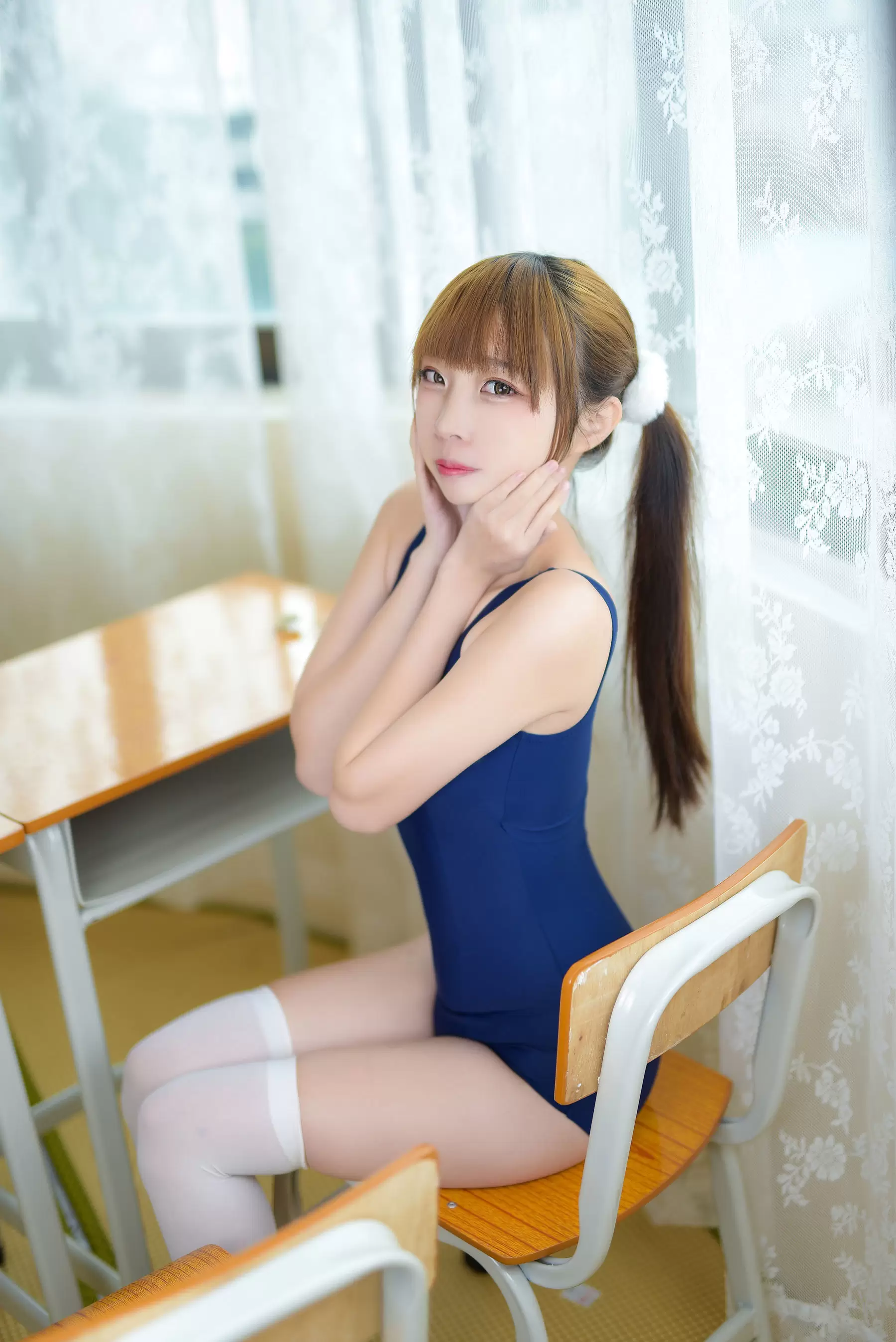 人气Coser二佐Nisa – 死库水 白丝 [26P] - 秀人网免费无水印在线套图写真