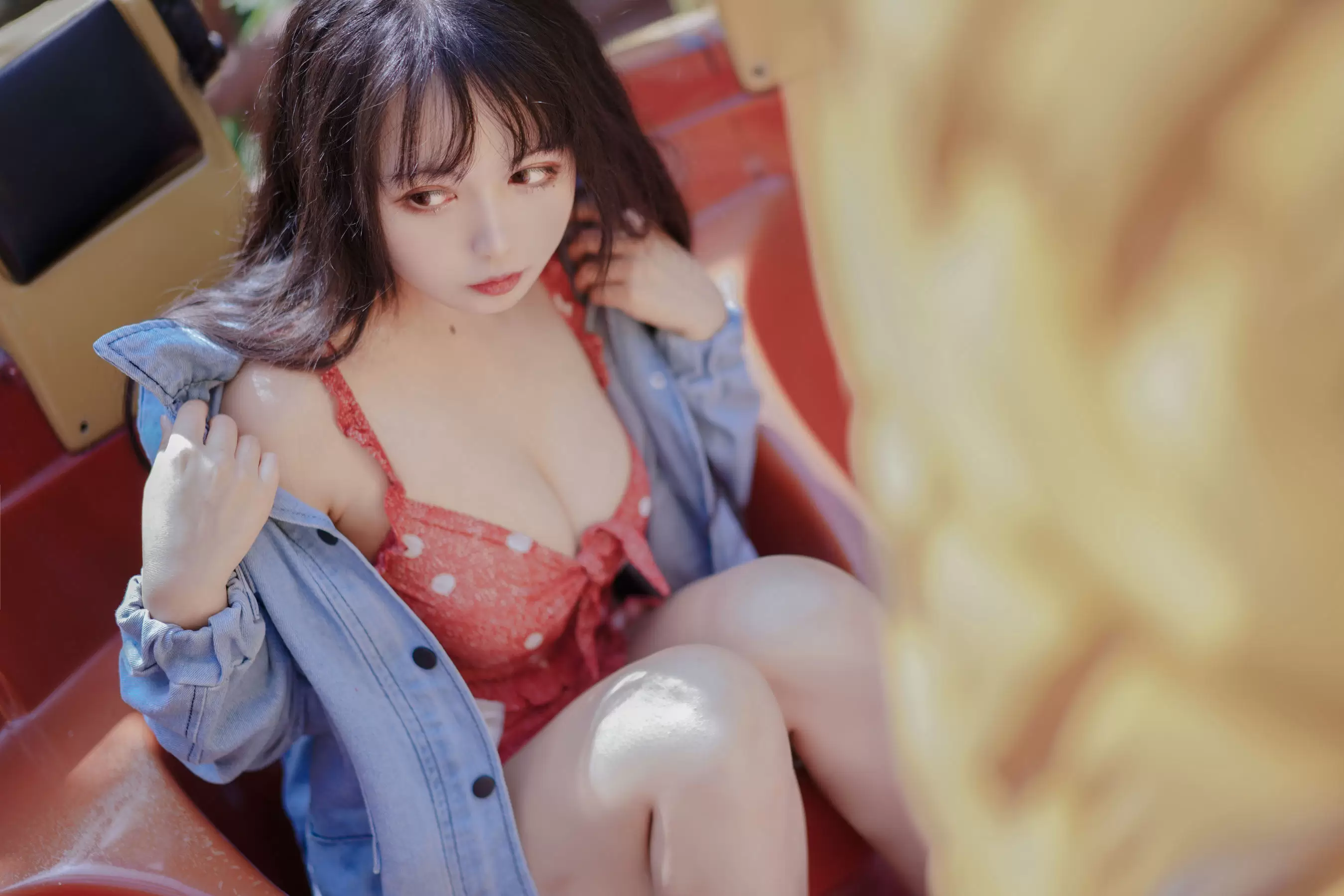 [Cosplay写真] 大眼萌妹黑猫猫OvO – 草莓 [32P] - 秀人网免费无水印在线套图写真