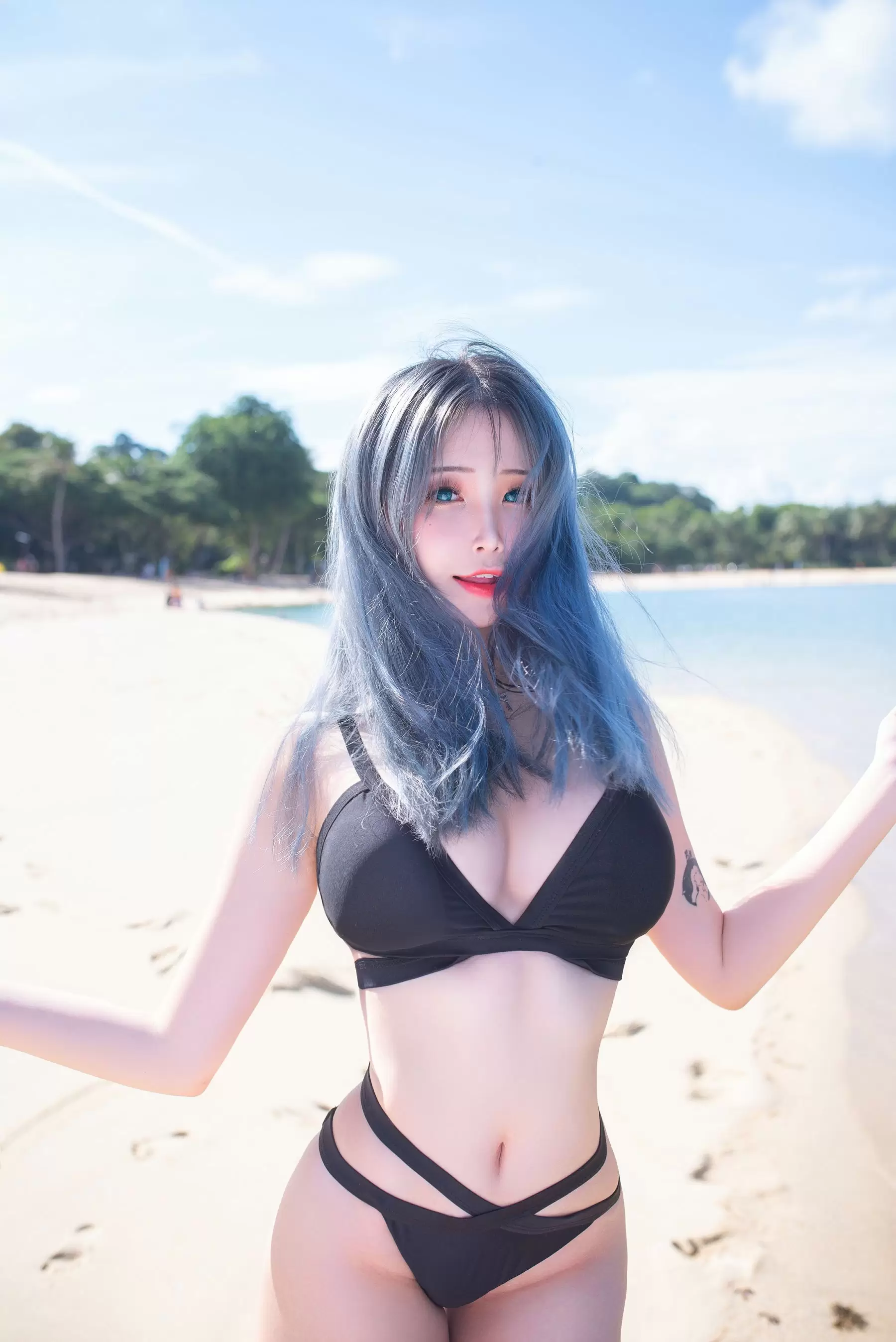 花リリ(Plant Lily) – Beach lily [40P] - 秀人网免费无水印在线套图写真
