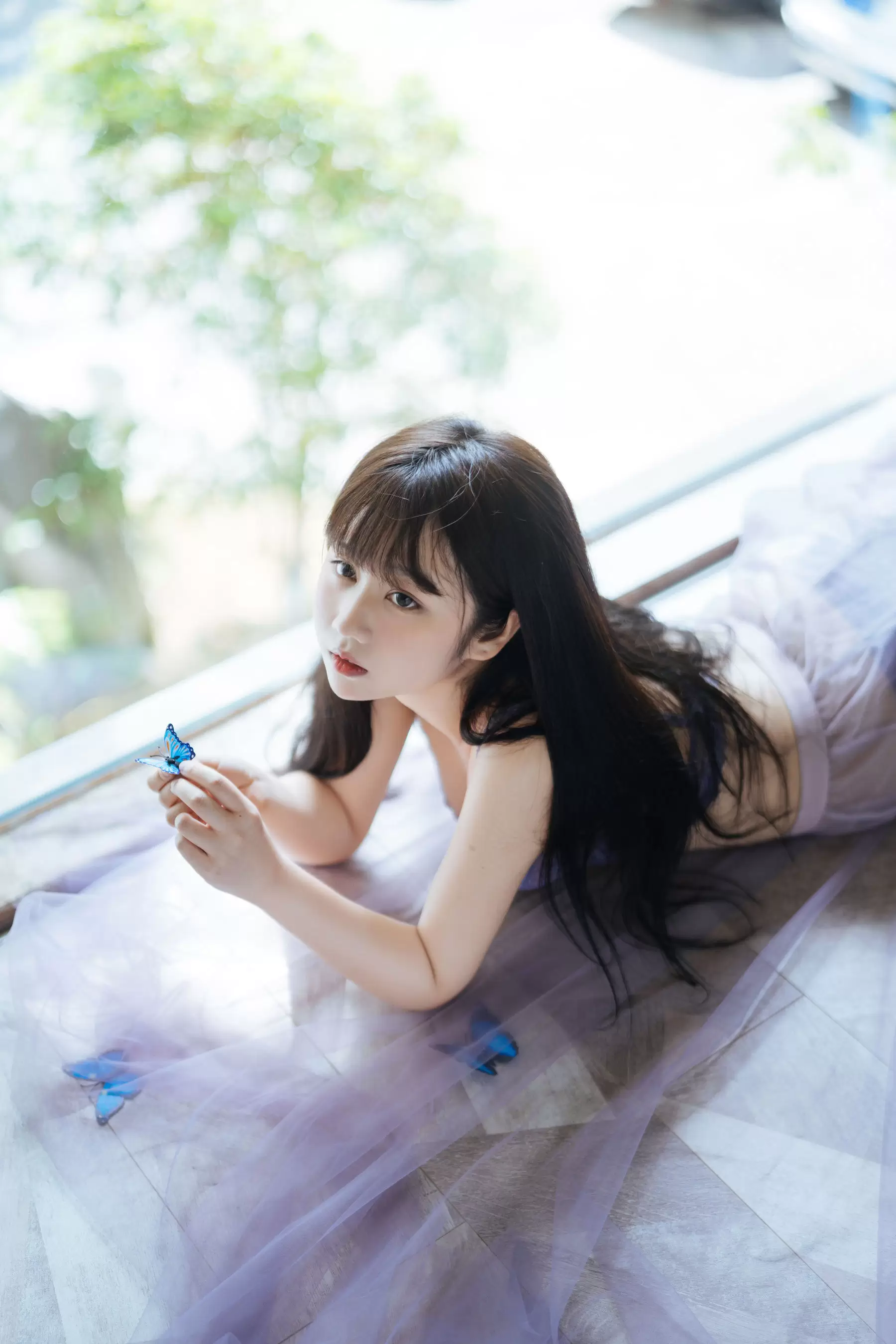 微博福利姬镜酱 – 静夏之薄纱蕾丝 [58P] - 秀人网免费无水印在线套图写真