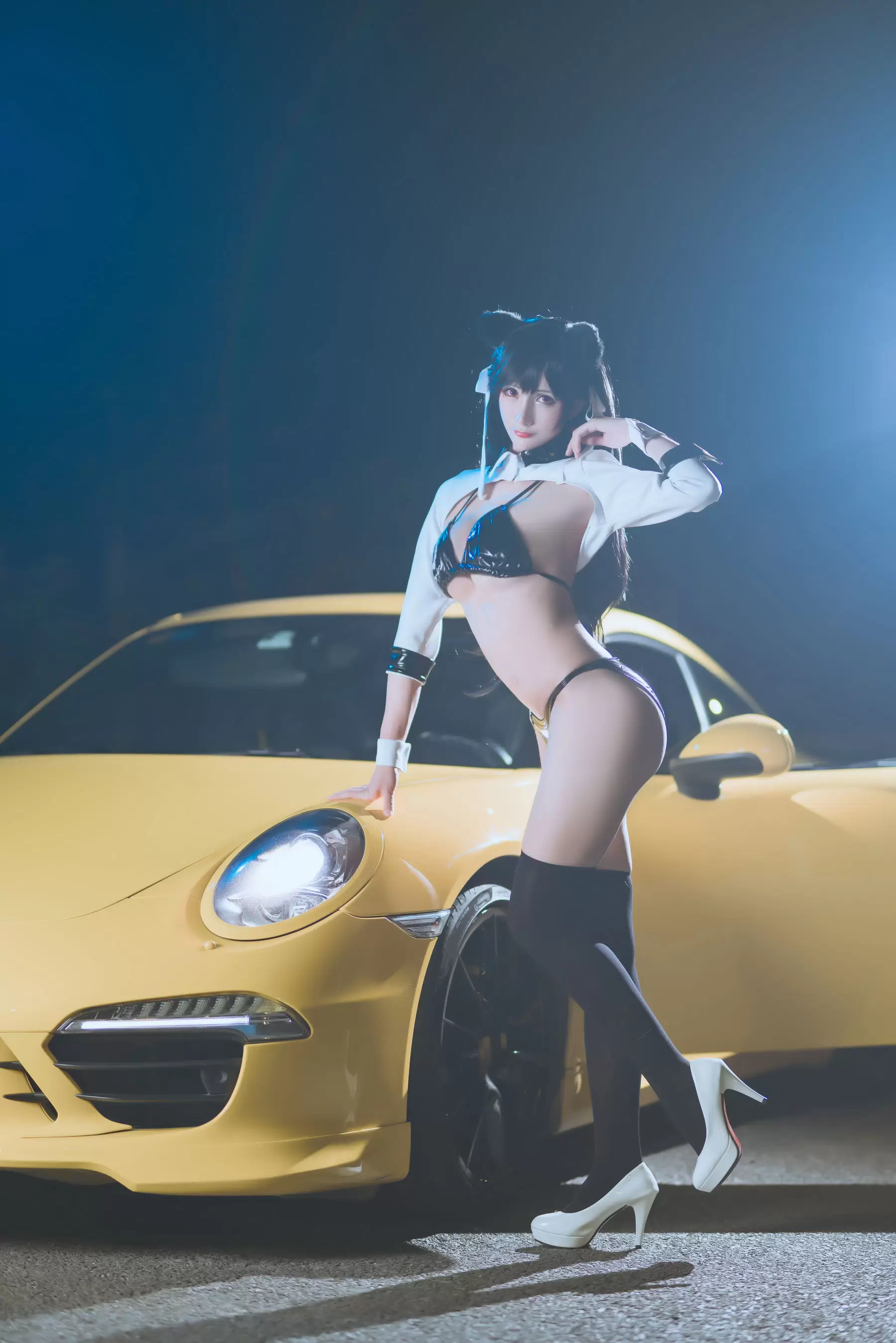 动漫博主雅祈 – 碧蓝航线赛车爱宕 [23P] - 秀人网免费无水印在线套图写真