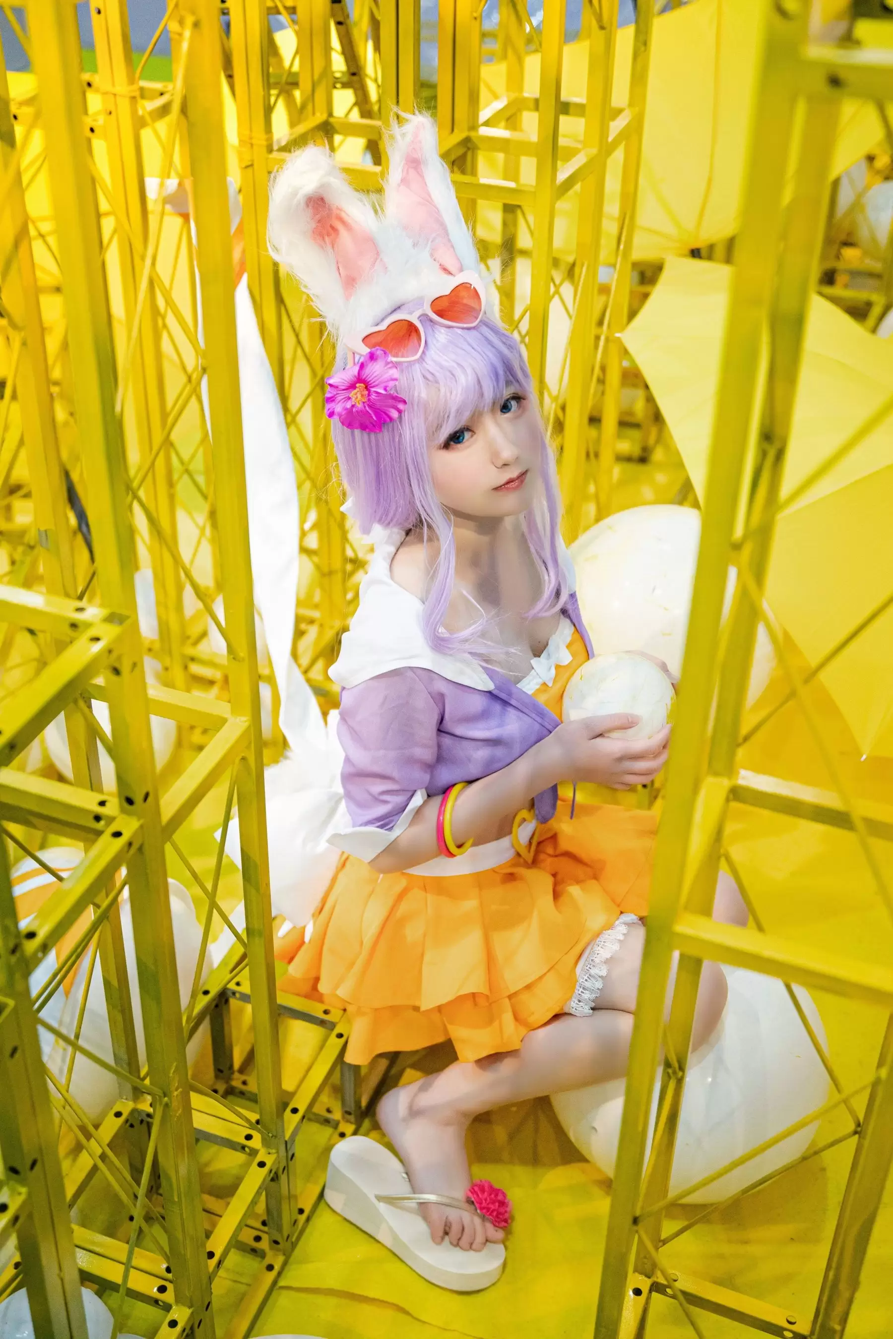 [Cosplay写真] 动漫博主弦音sic – 王者荣耀 公孙离蜜橘之夏 [9P] - 秀人网免费无水印在线套图写真