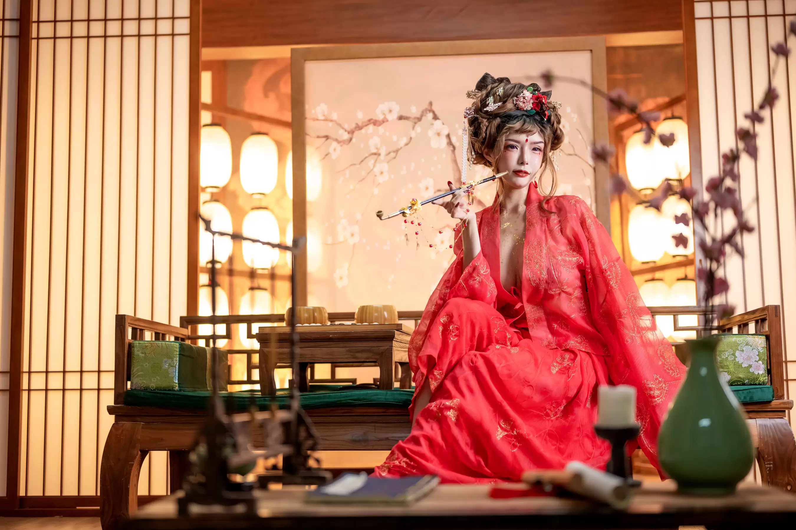 秋和柯基(夏小秋秋秋) – 新春贺图 [63P] - 秀人网免费无水印在线套图写真