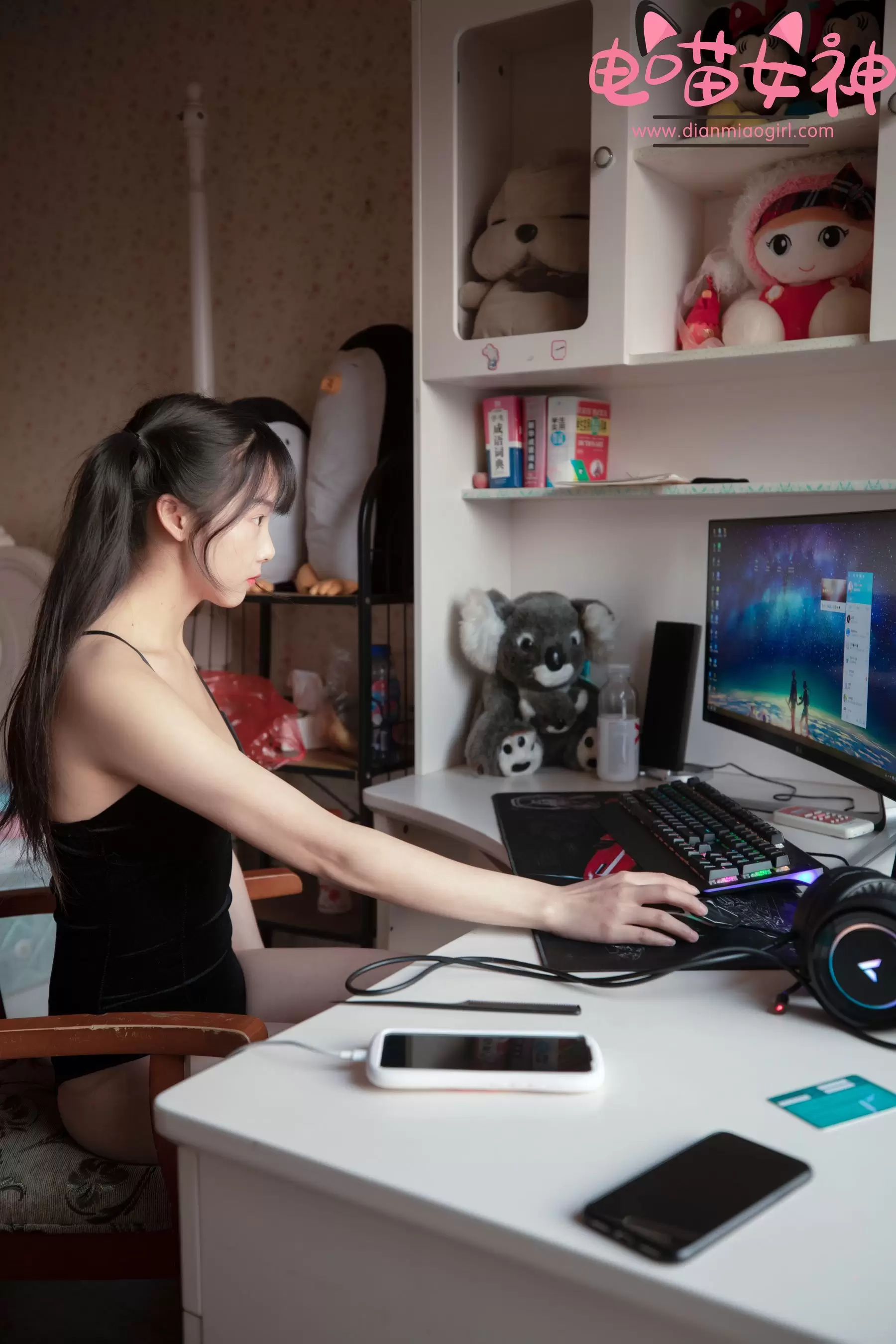 电喵女神 – 灵唯 黑纱王者 [52P] - 秀人网免费无水印在线套图写真