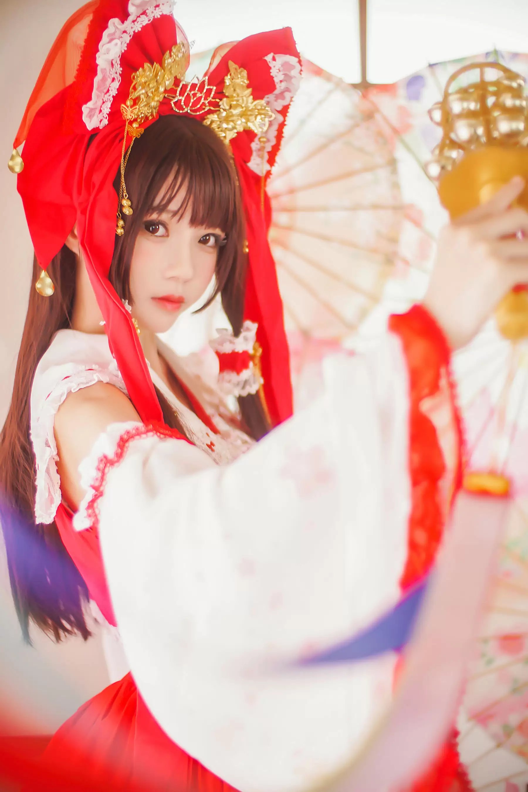 [萝莉COS] 桜桃喵《灵梦 新年快乐》 [45P] - 秀人网免费无水印在线套图写真