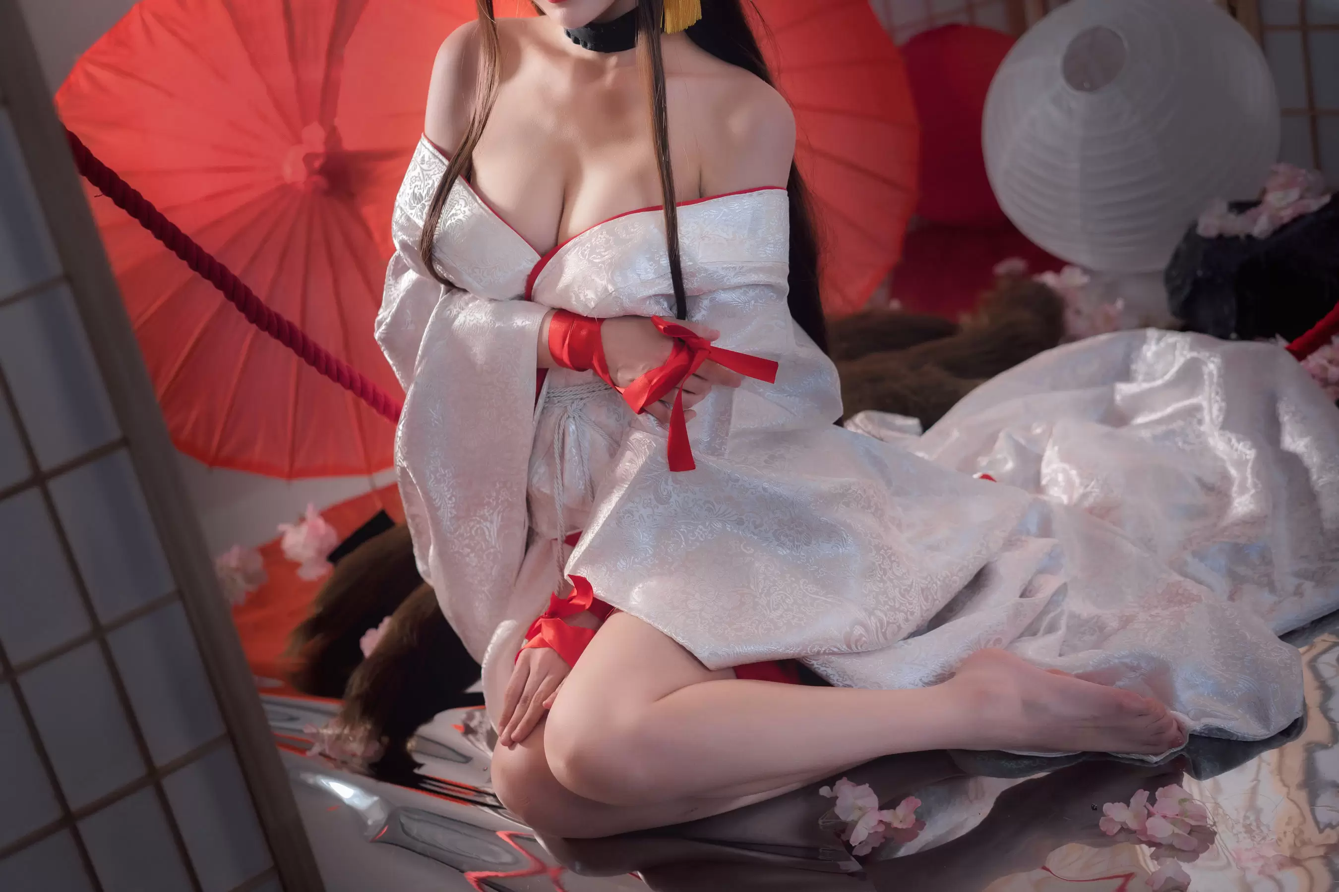 [Cosplay写真] 动漫博主铁板烧鬼舞w – 赤城 [20P] - 秀人网免费无水印在线套图写真