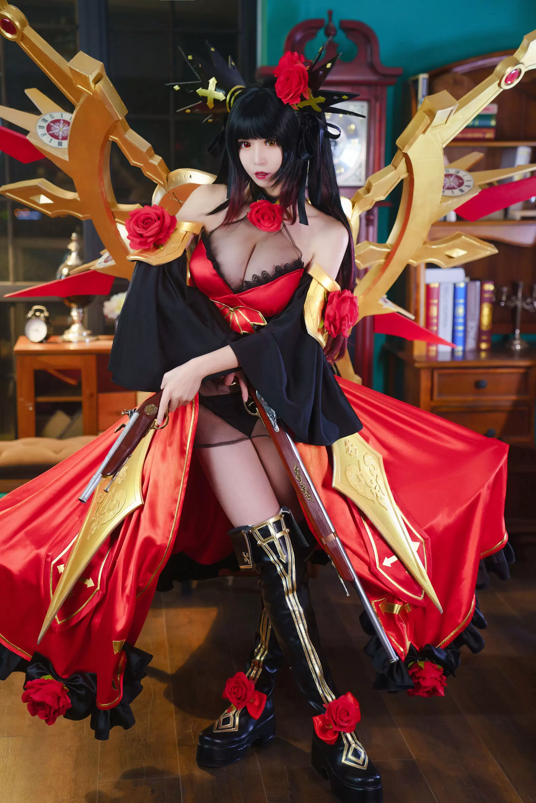 动漫博主爱老师_PhD – 约会大作战 狂三新皮肤 [10P] - 秀人网免费无水印在线套图写真