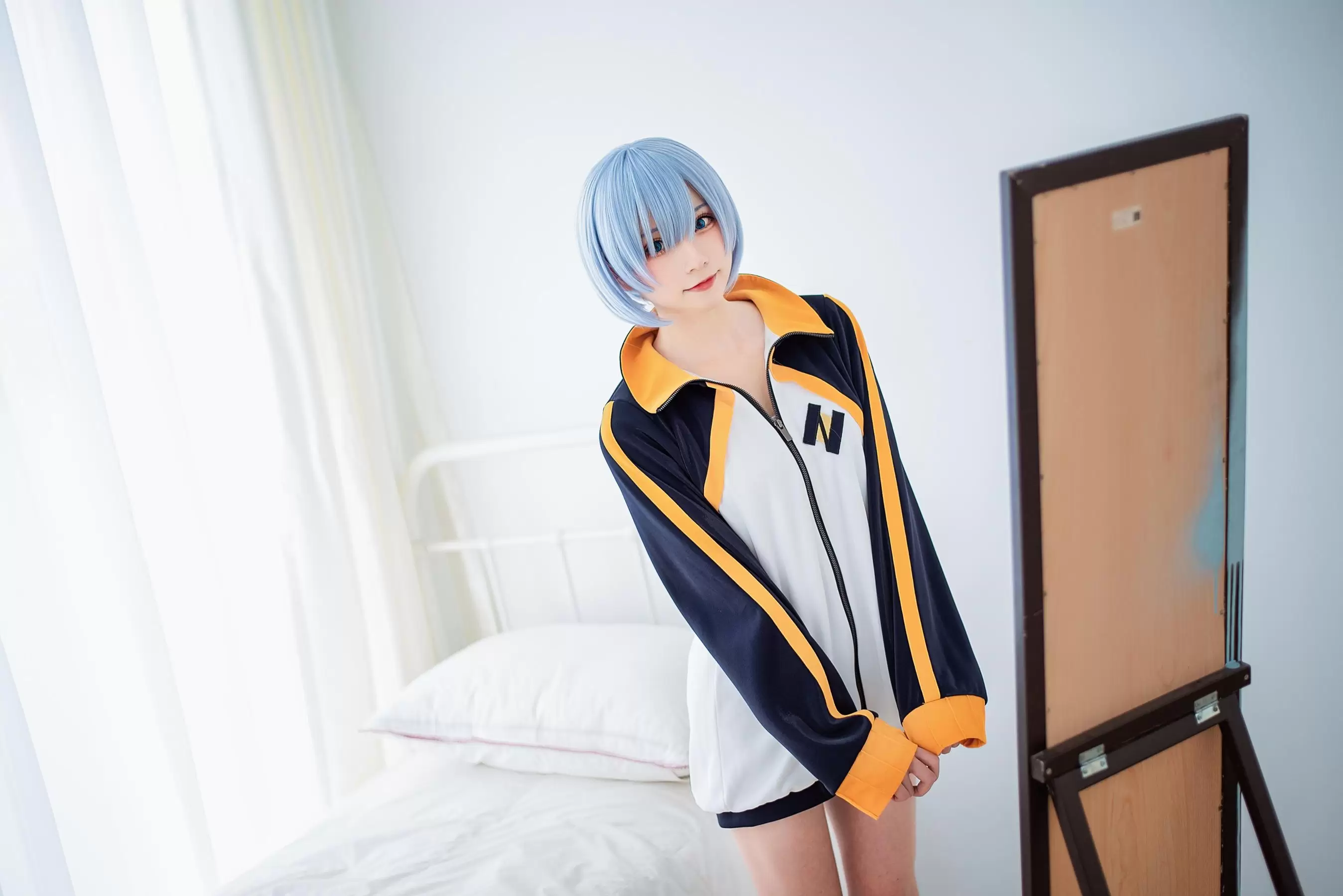 动漫博主Kitaro_绮太郎 – 蕾姆运动服 [18P] - 秀人网免费无水印在线套图写真