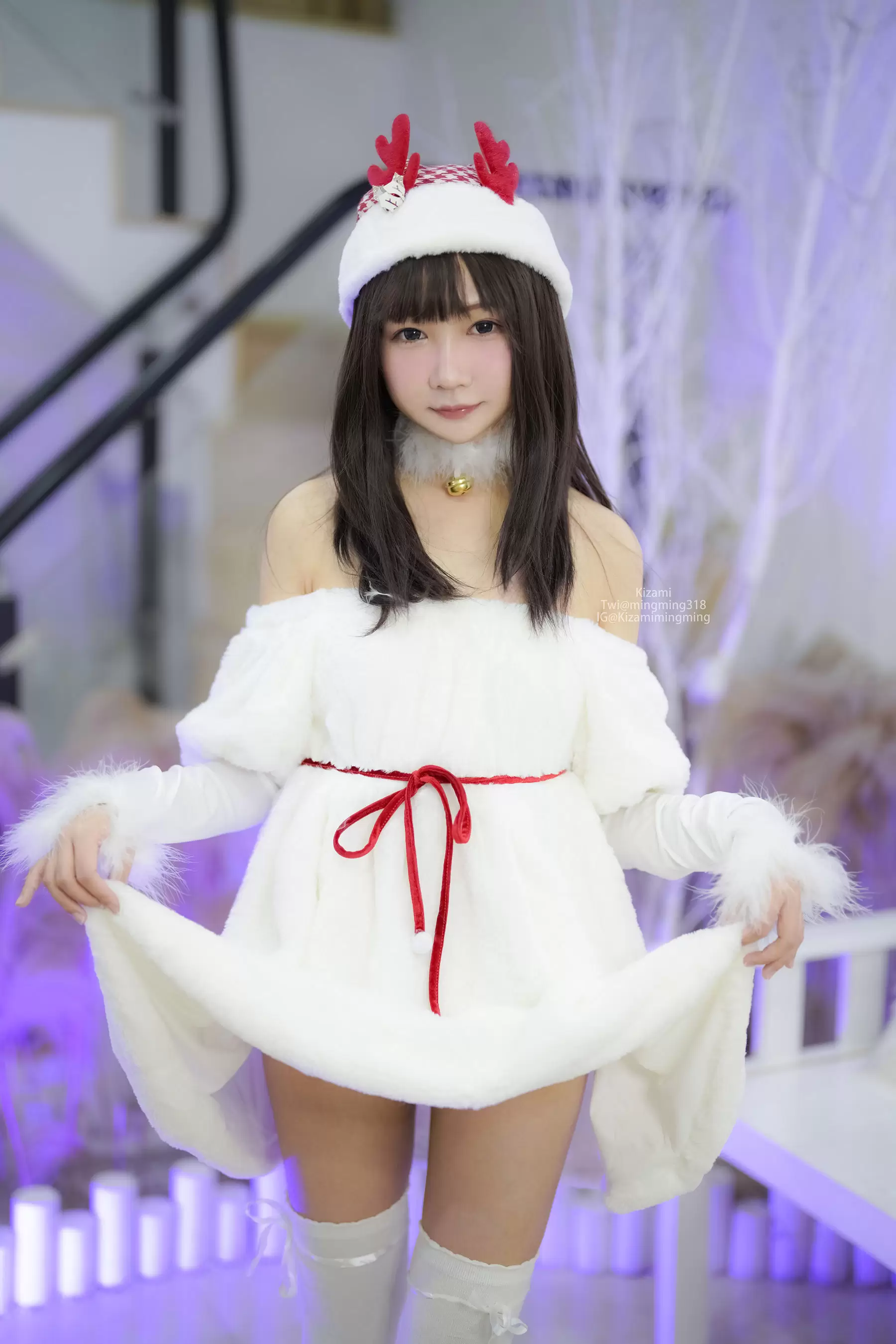 [銘銘Kizami] fantia 2021-12-24 Christmas Eve [46P] - 秀人网免费无水印在线套图写真