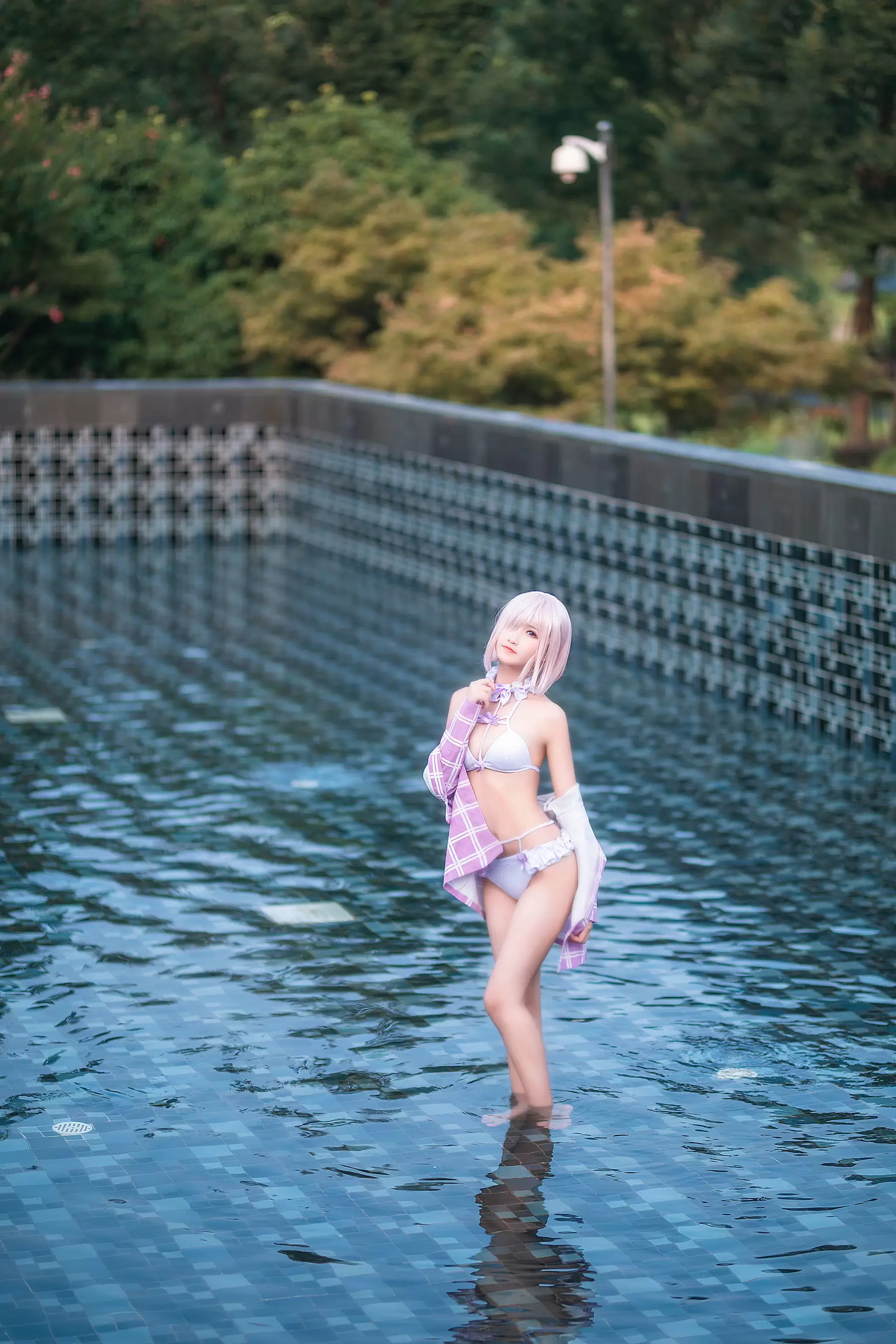 微博妹子三度_69 玛修泳装 [41P] - 秀人网免费无水印在线套图写真