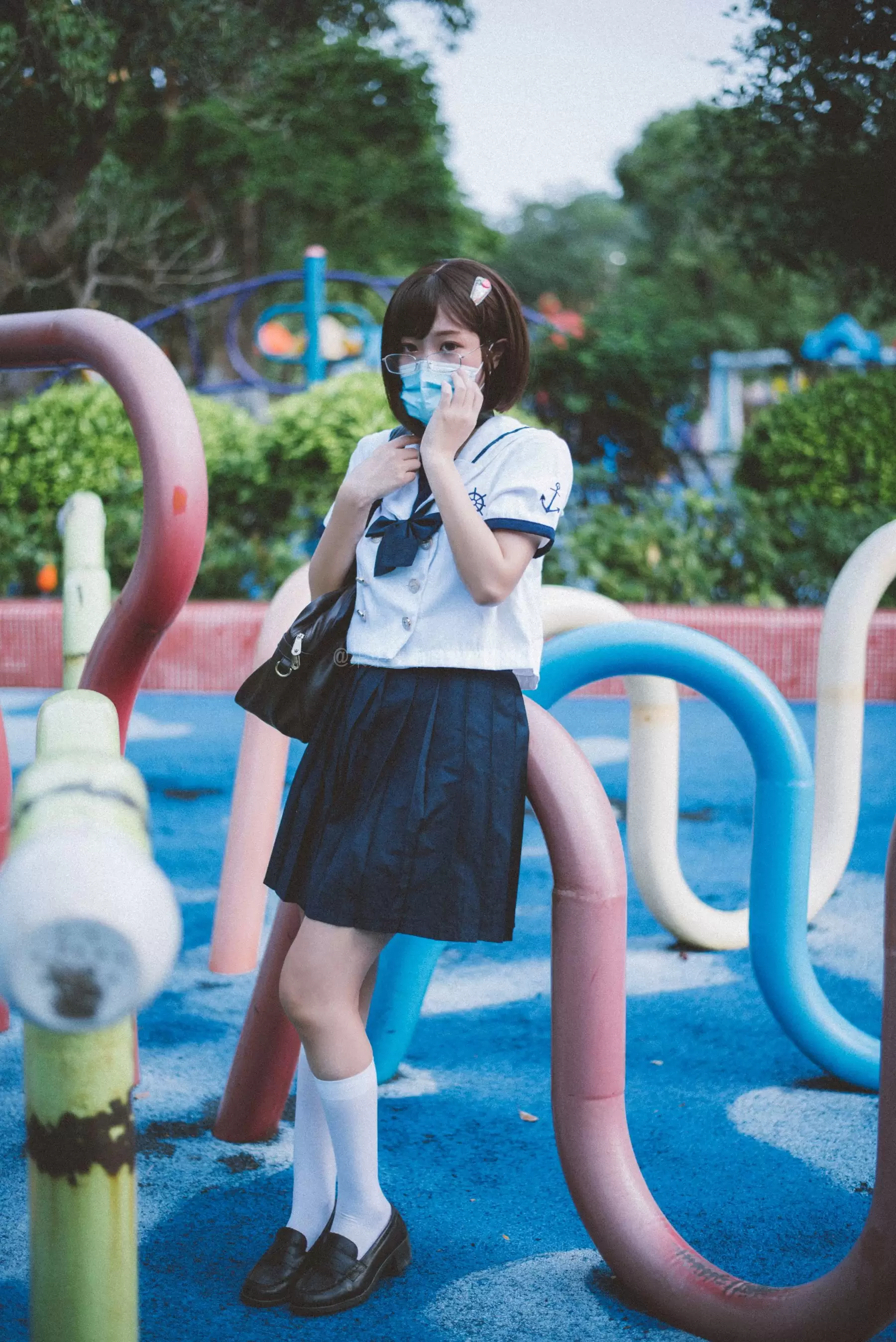 动漫博主柒柒要乖哦 – 乐园JK [37P] - 秀人网免费无水印在线套图写真