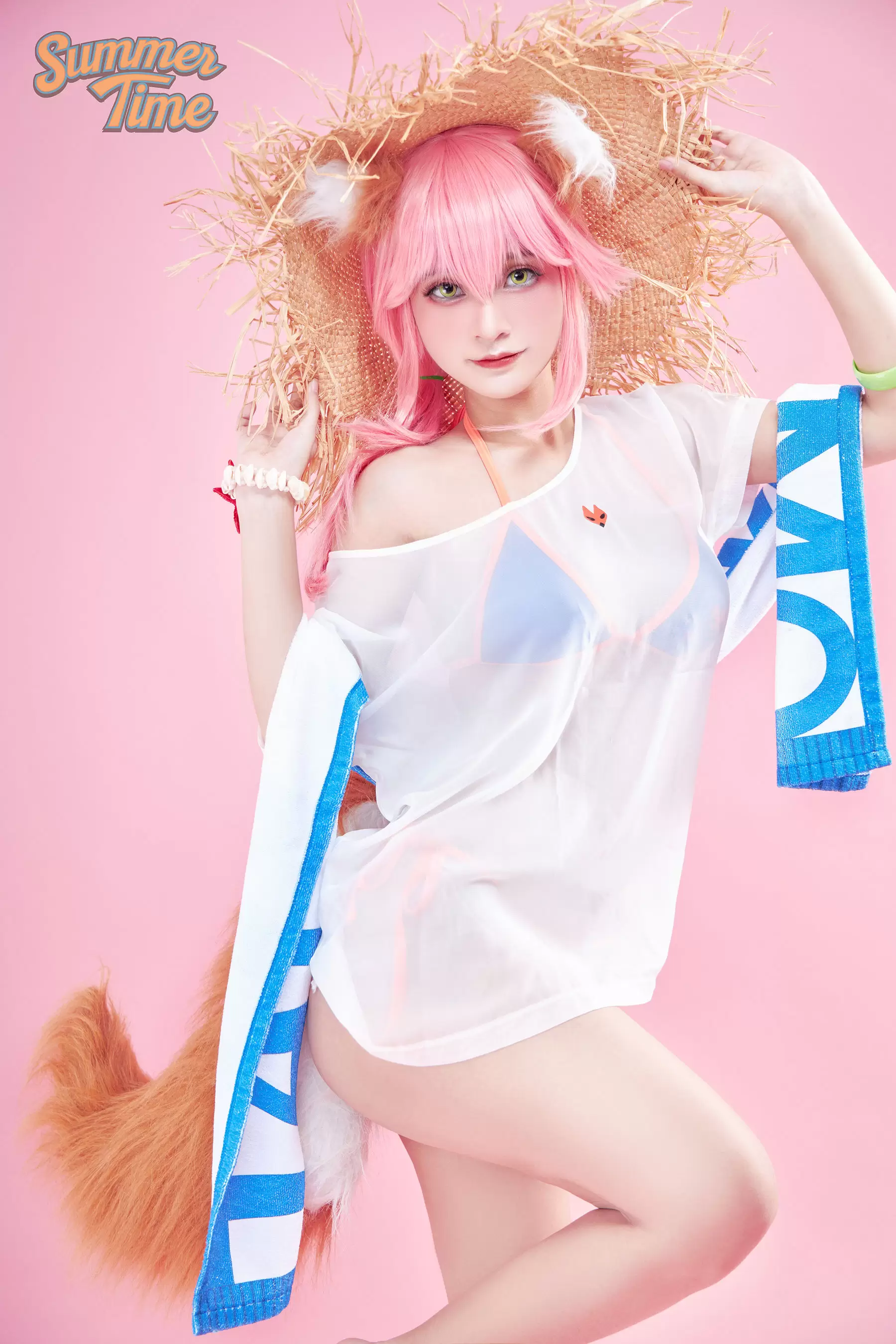 [Cosplay写真] Azami福利 – Tamamo Lancer [26P] - 秀人网免费无水印在线套图写真