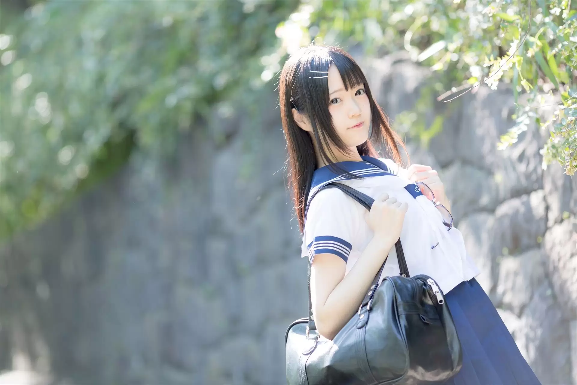 [まきろん。]君夏 – 君と僕の夏休み 制服 [30P] - 秀人网免费无水印在线套图写真