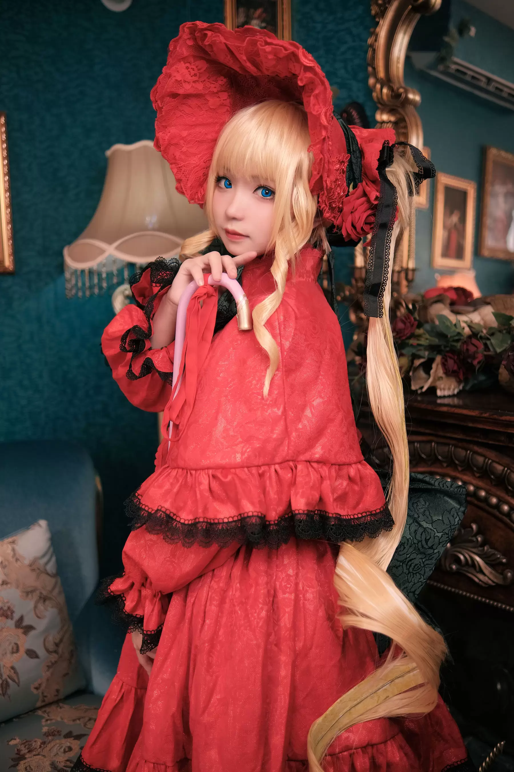 花柒Hana – 蔷薇少女 [13P] - 秀人网免费无水印在线套图写真