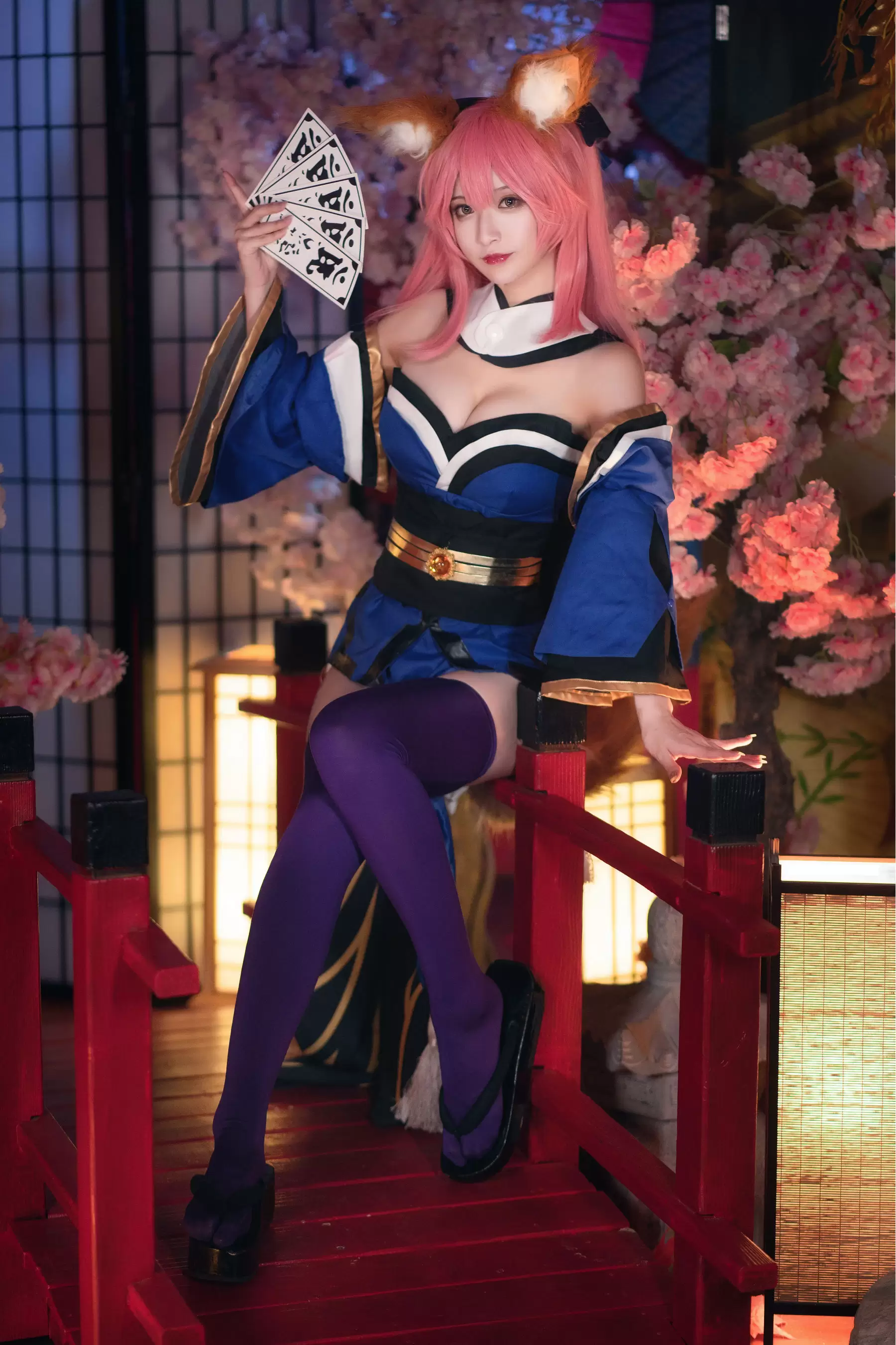 [Cosplay写真] 动漫博主铁板烧鬼舞w – 玉藻前 原皮 [32P] - 秀人网免费无水印在线套图写真