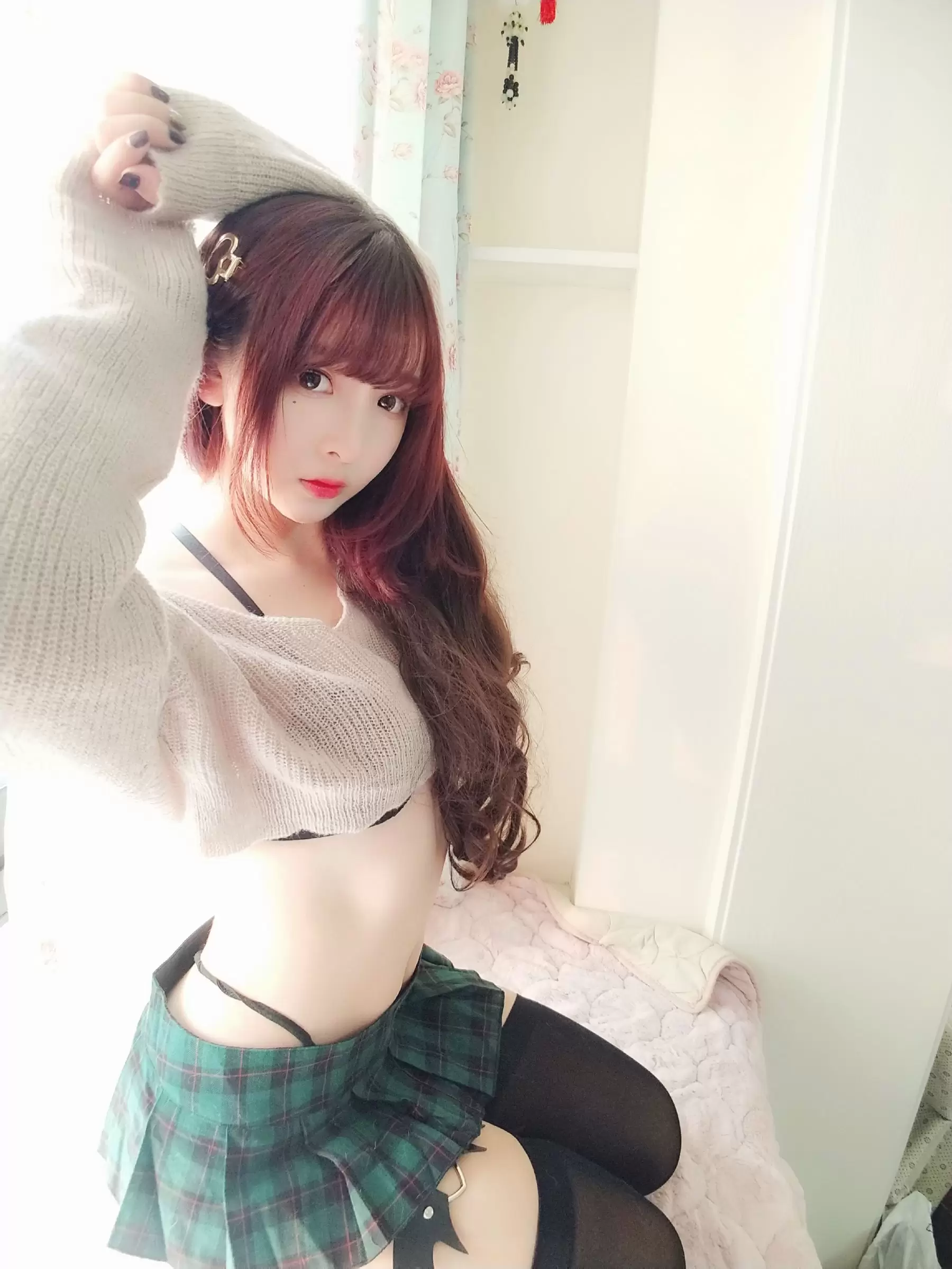 [Cosplay写真] 二次元美女古川kagura – 性感毛衣 [40P] - 秀人网免费无水印在线套图写真