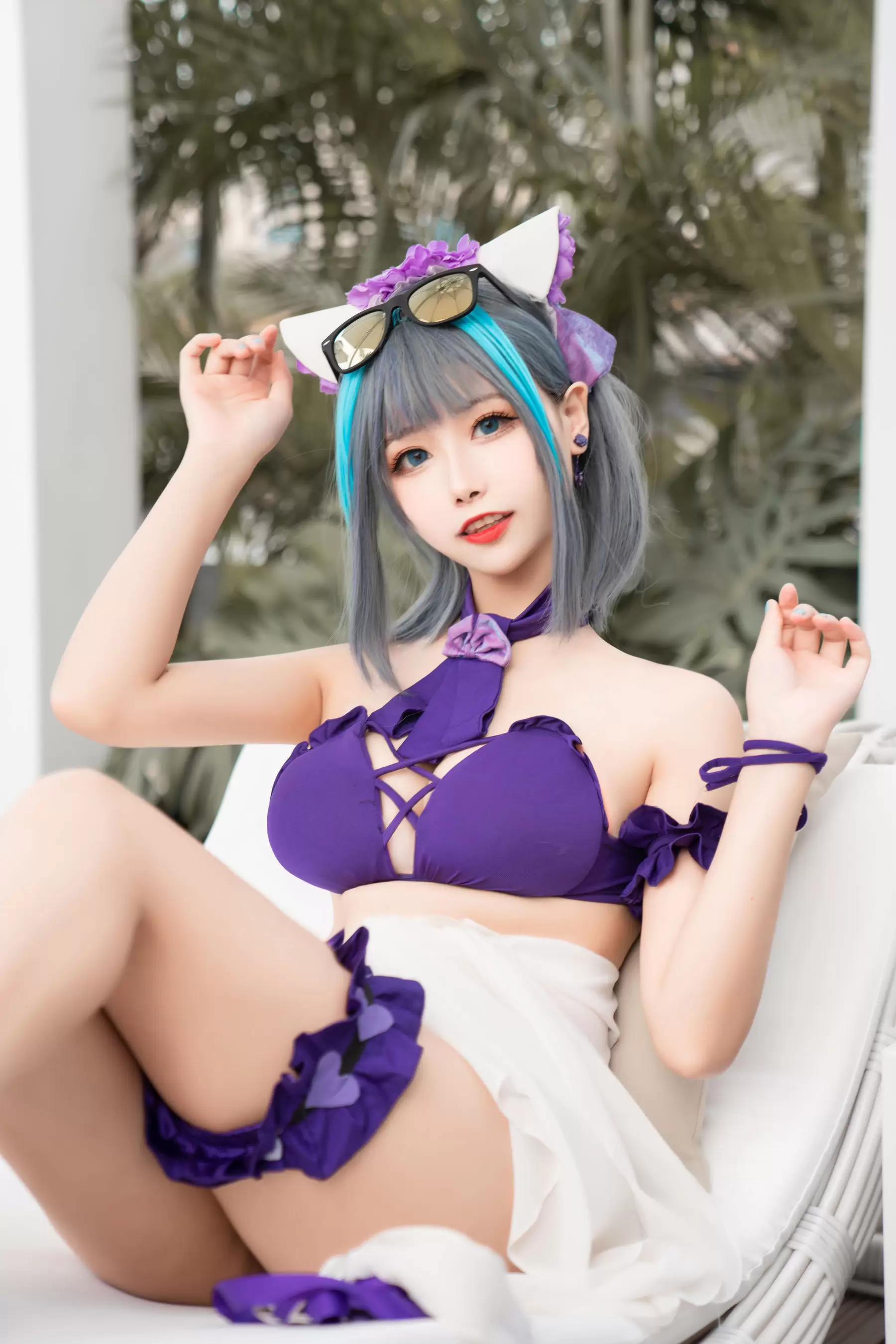 微博妹子Momoko葵葵 – 柴郡水着 [40P] - 秀人网免费无水印在线套图写真