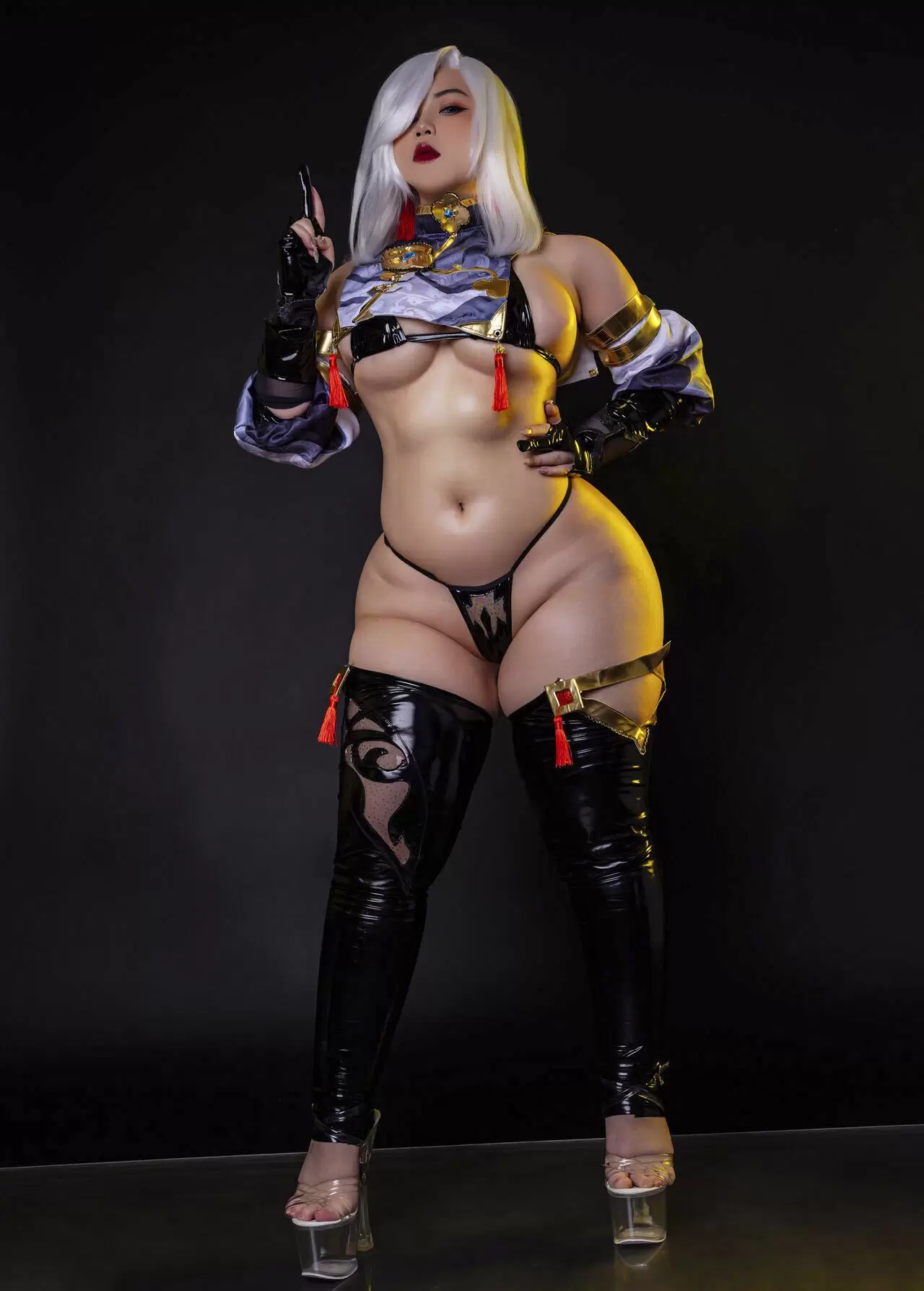 Uy Uy – 原神申鹤 [48P] - 秀人网免费无水印在线套图写真