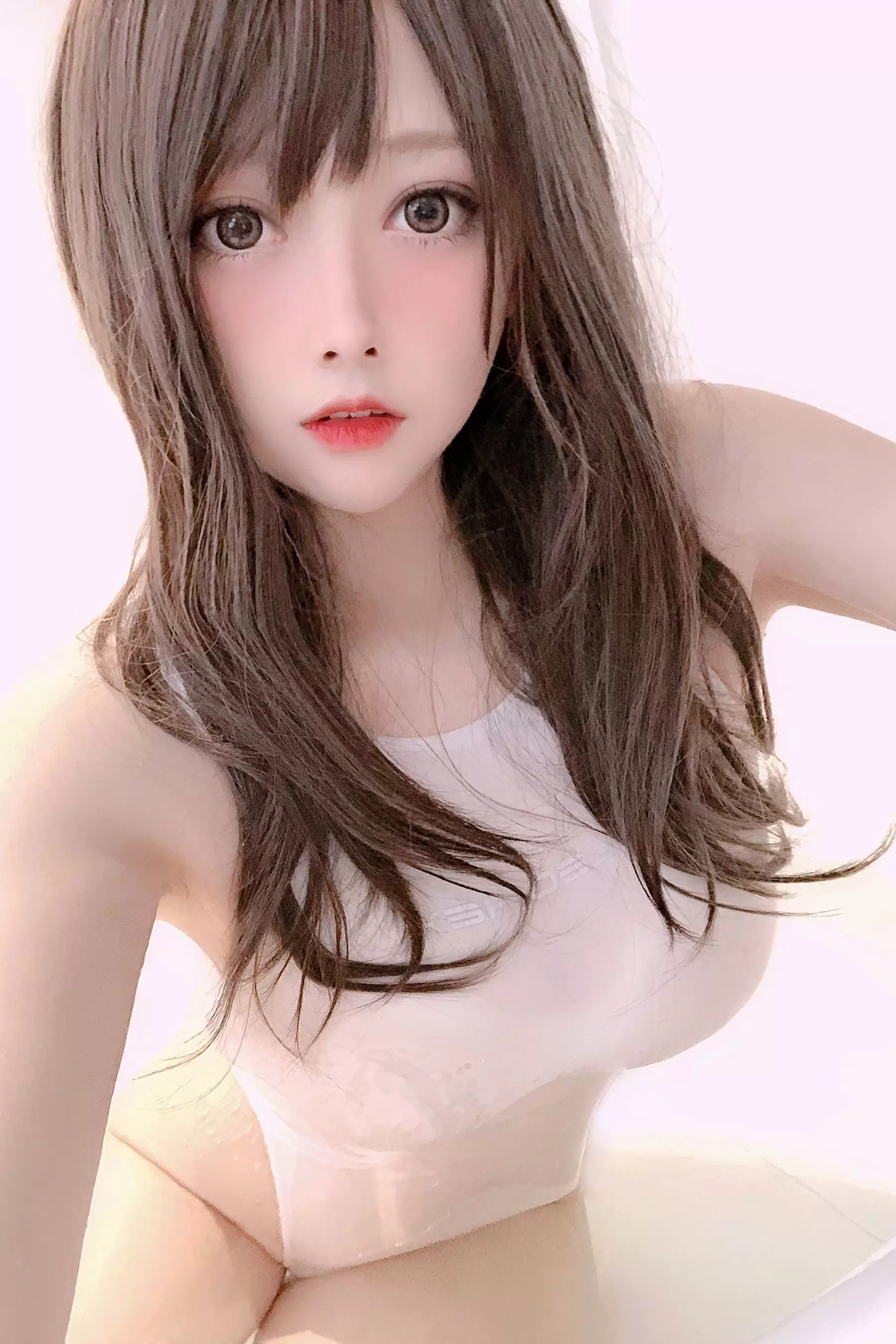 高颜值coser念念_D – 白色竞泳 [20P] - 秀人网免费无水印在线套图写真