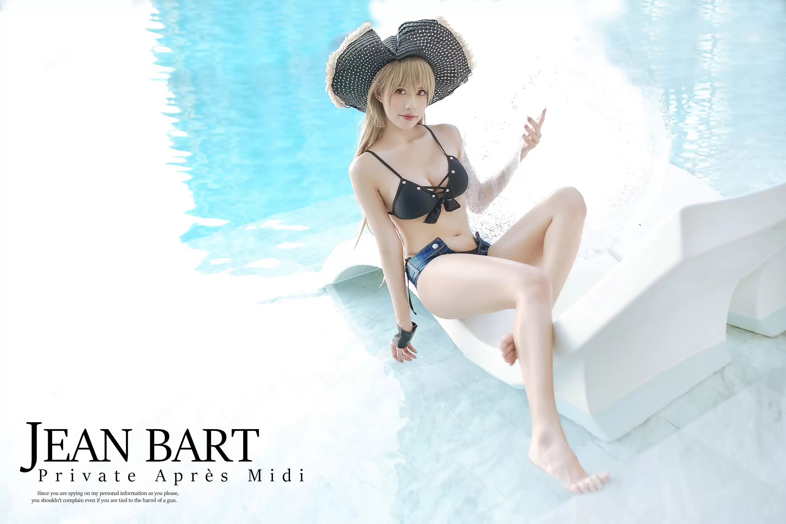 PingPing – Jean Bart Swimsuit [12P] - 秀人网免费无水印在线套图写真