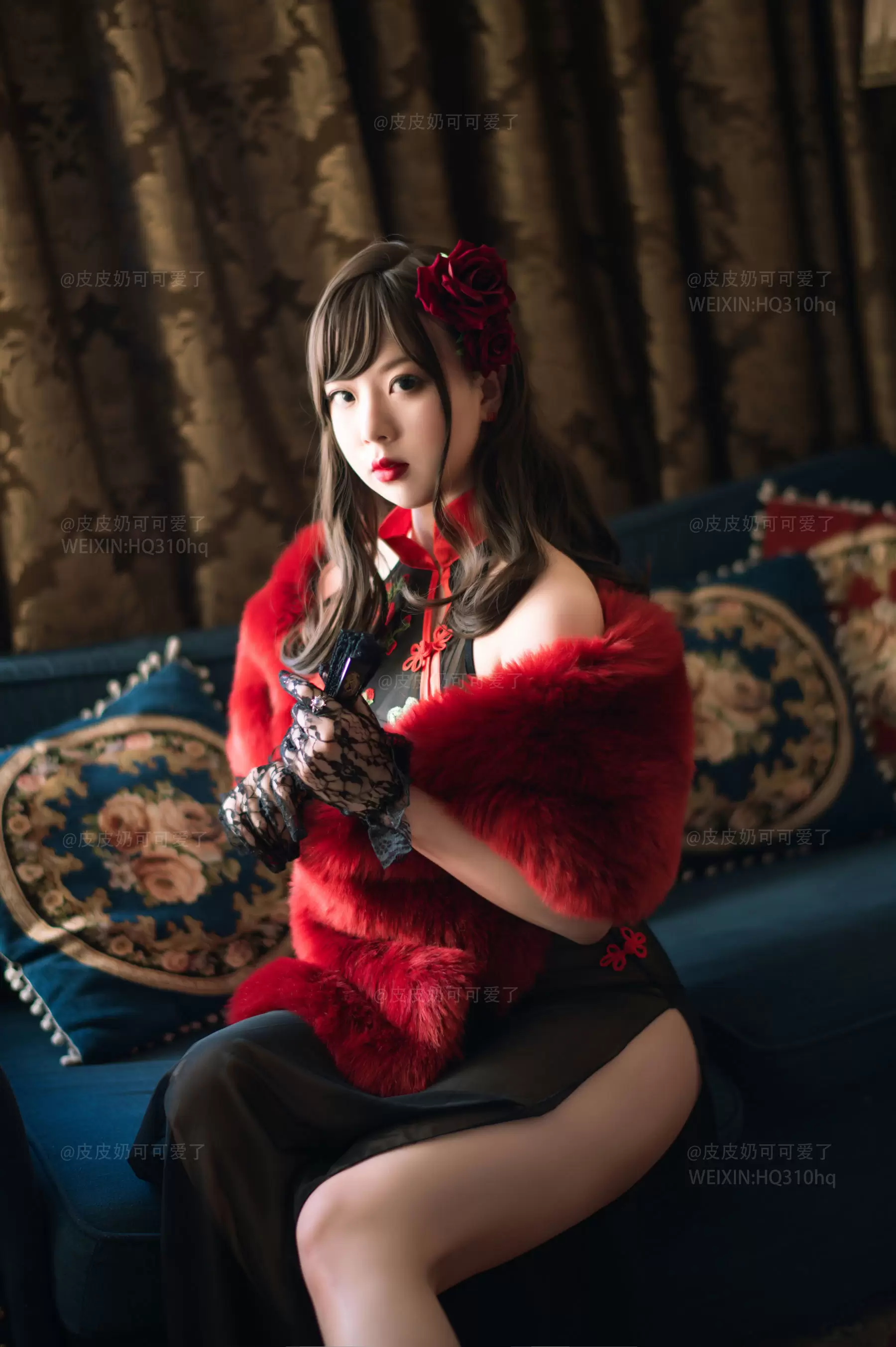 皮皮奶可可爱了啦 玫瑰 [50P] - 秀人网免费无水印在线套图写真