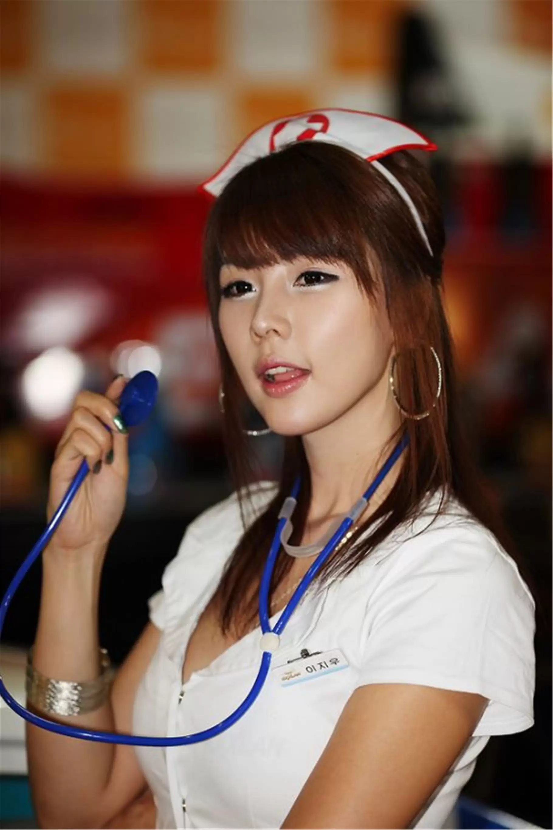 韩国车模李智友 @@@ 《EXXLAN之护士装系列》 [28P] - 秀人网免费无水印在线套图写真