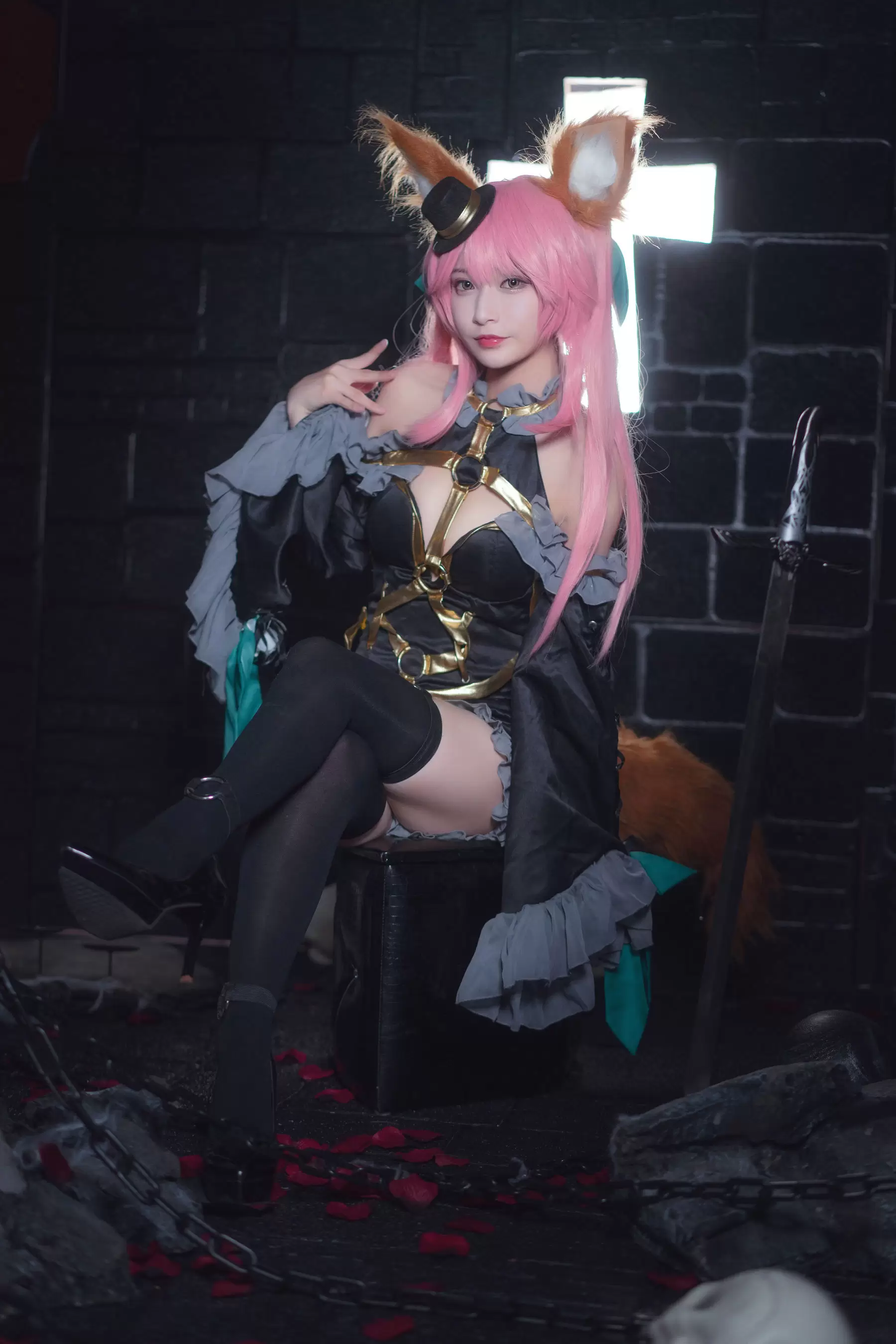 [Cosplay写真] 动漫博主铁板烧鬼舞w – 玉藻前 魔术 [20P] - 秀人网免费无水印在线套图写真