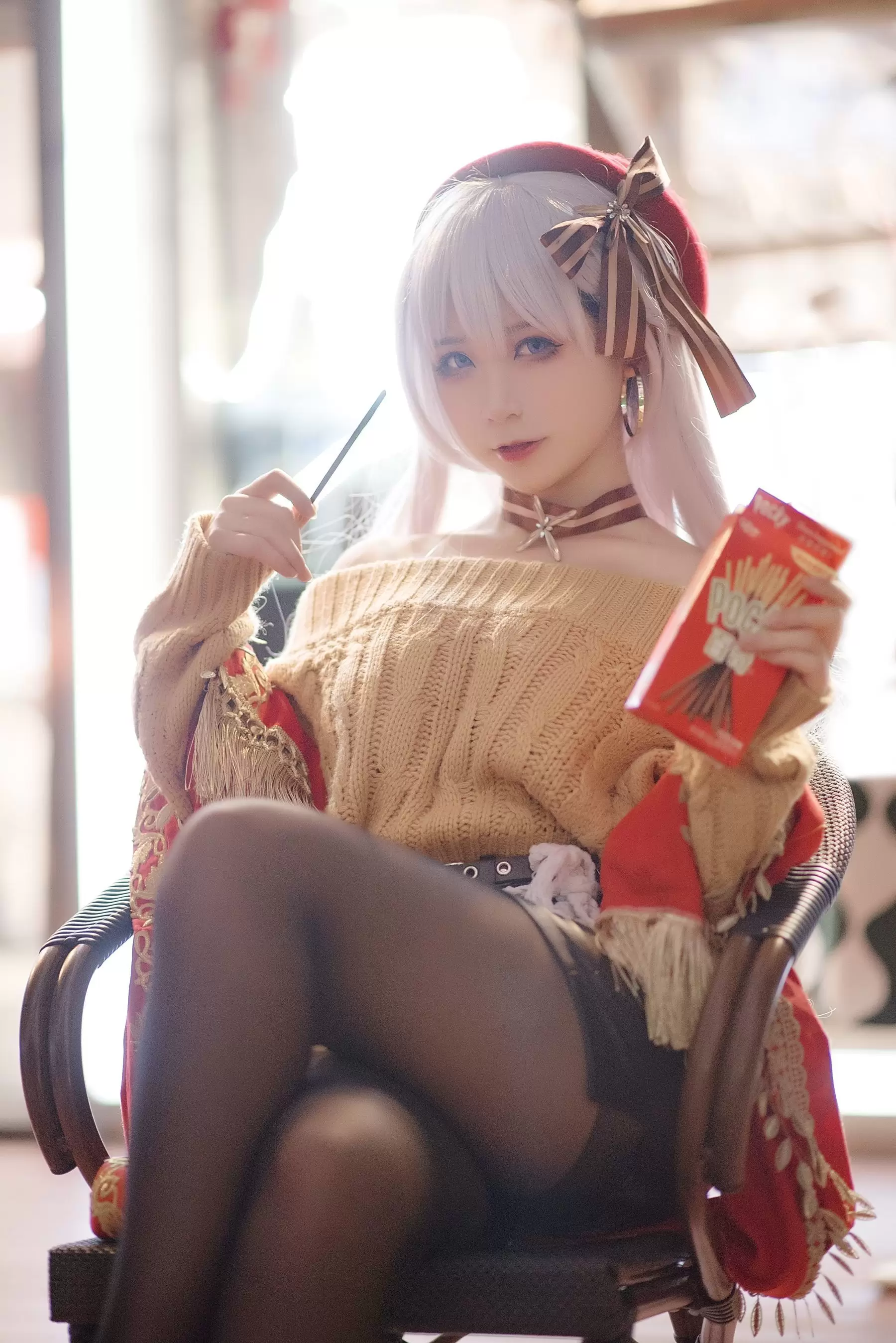 动漫博主樱落酱w 贝法pocky [12P] - 秀人网免费无水印在线套图写真