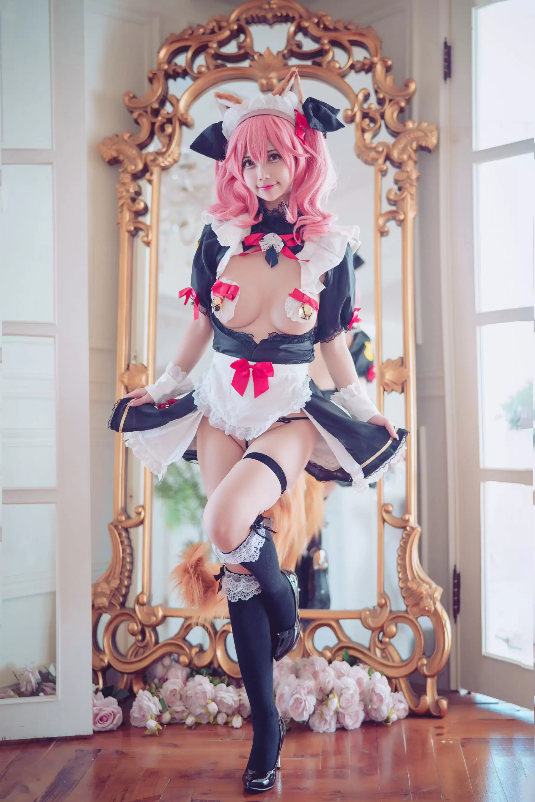 沖田凜花Rinka – Tamamo maid [25P] - 秀人网免费无水印在线套图写真