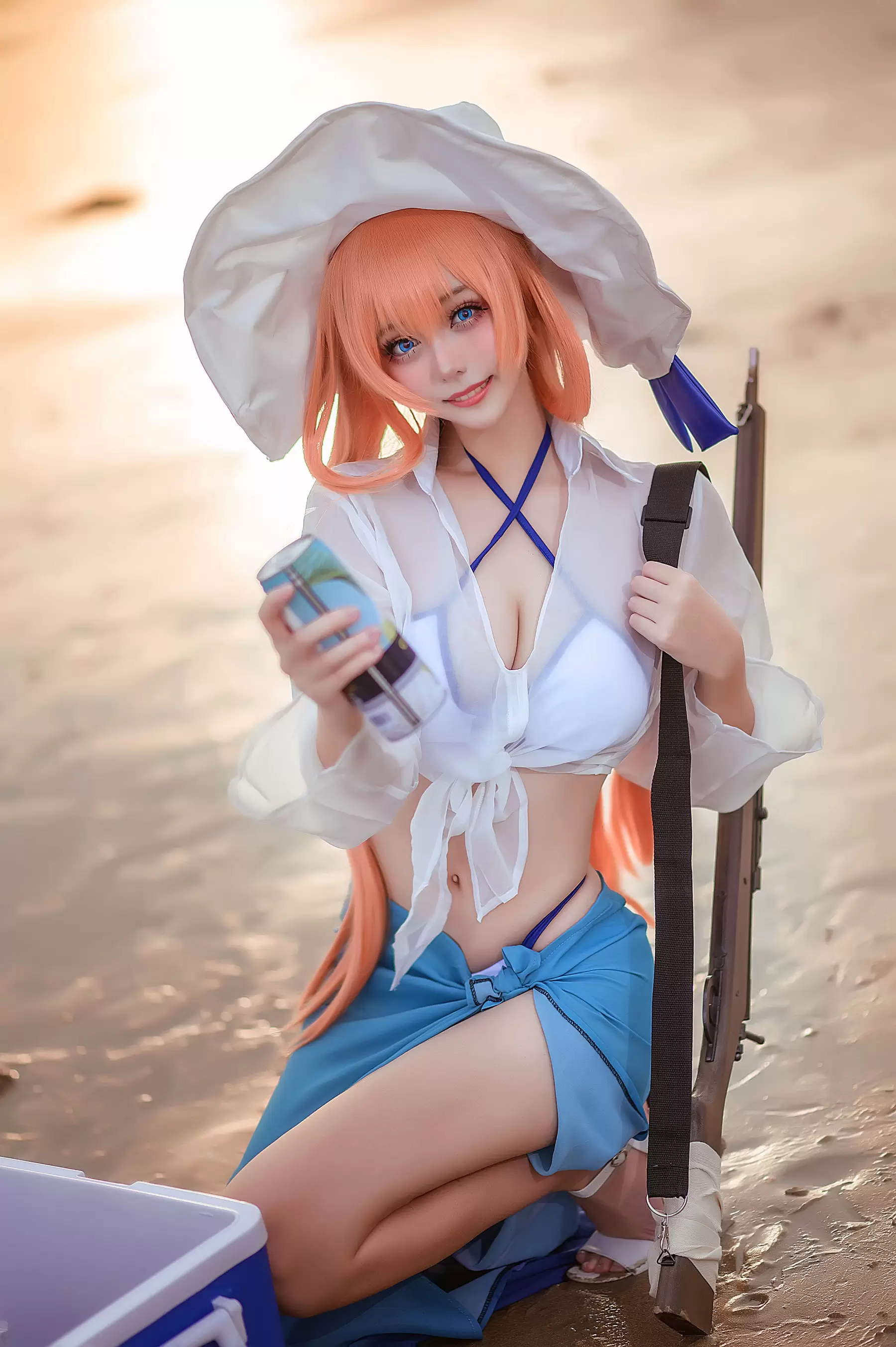 萌妹菌烨tako 春田泳装 [9P] - 秀人网免费无水印在线套图写真