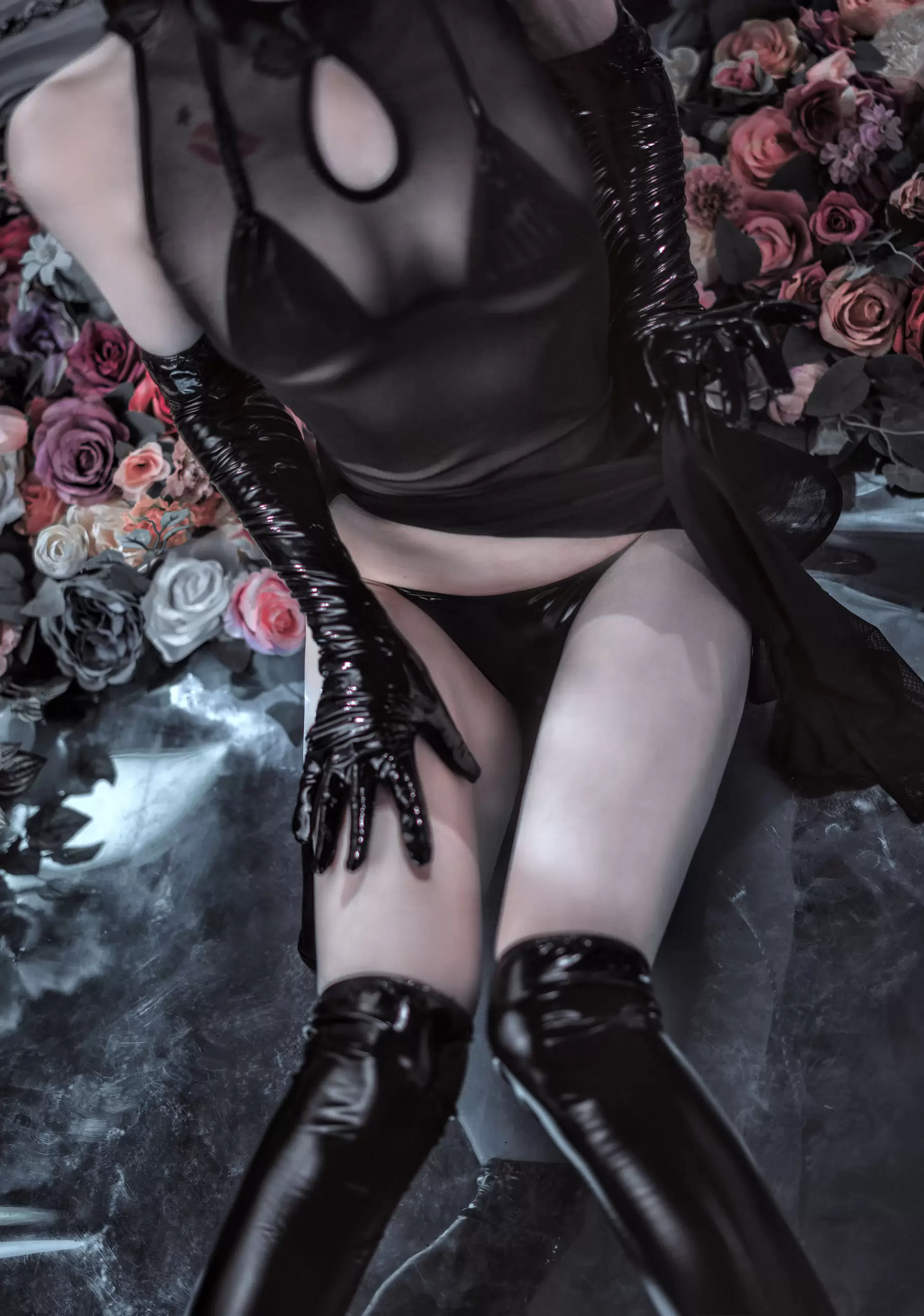 COS少女星野咪兔 – 透视网纱旗袍 [89P] - 秀人网免费无水印在线套图写真